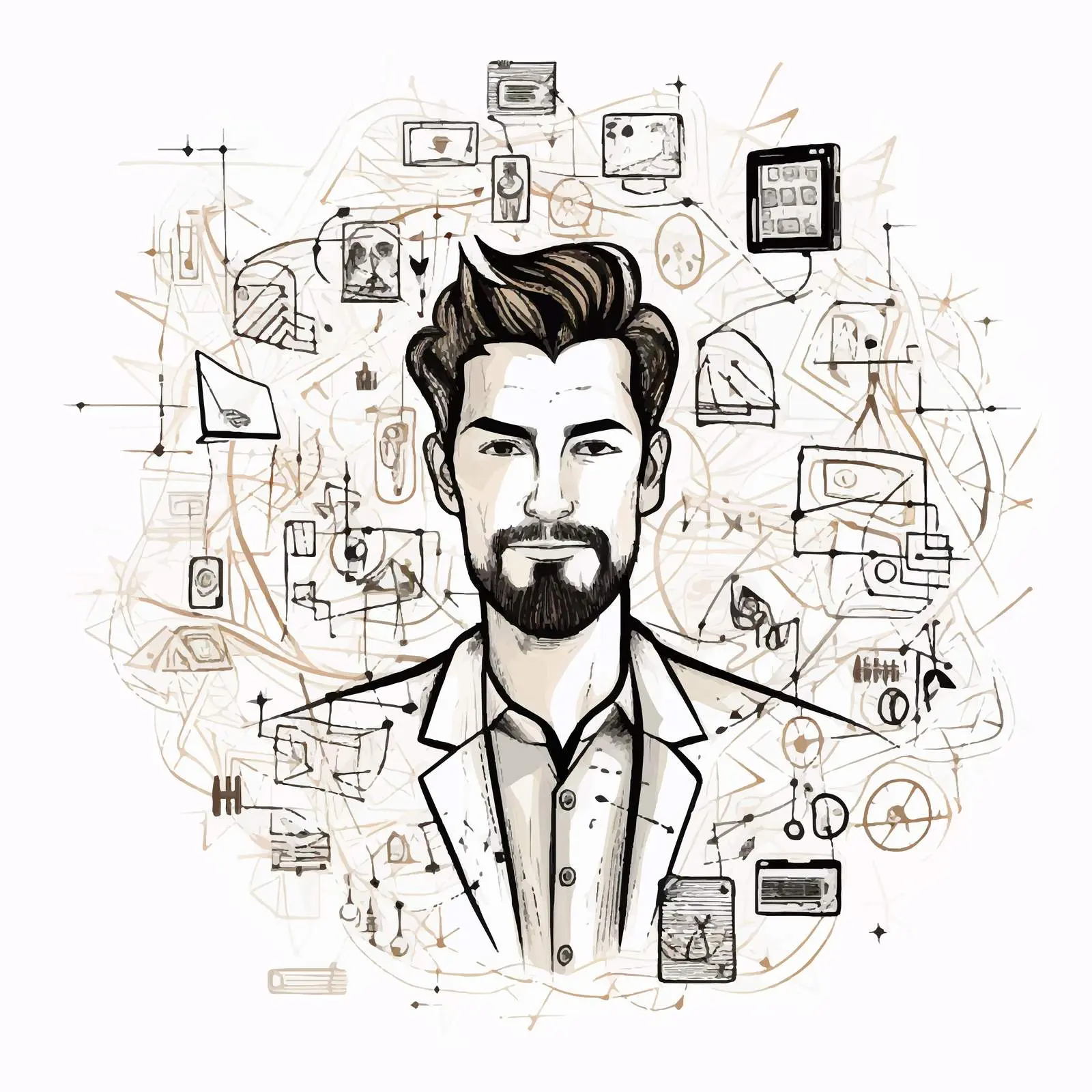 Avatar Icon for Internet Communication Workflow – free avatar image from Dotvec