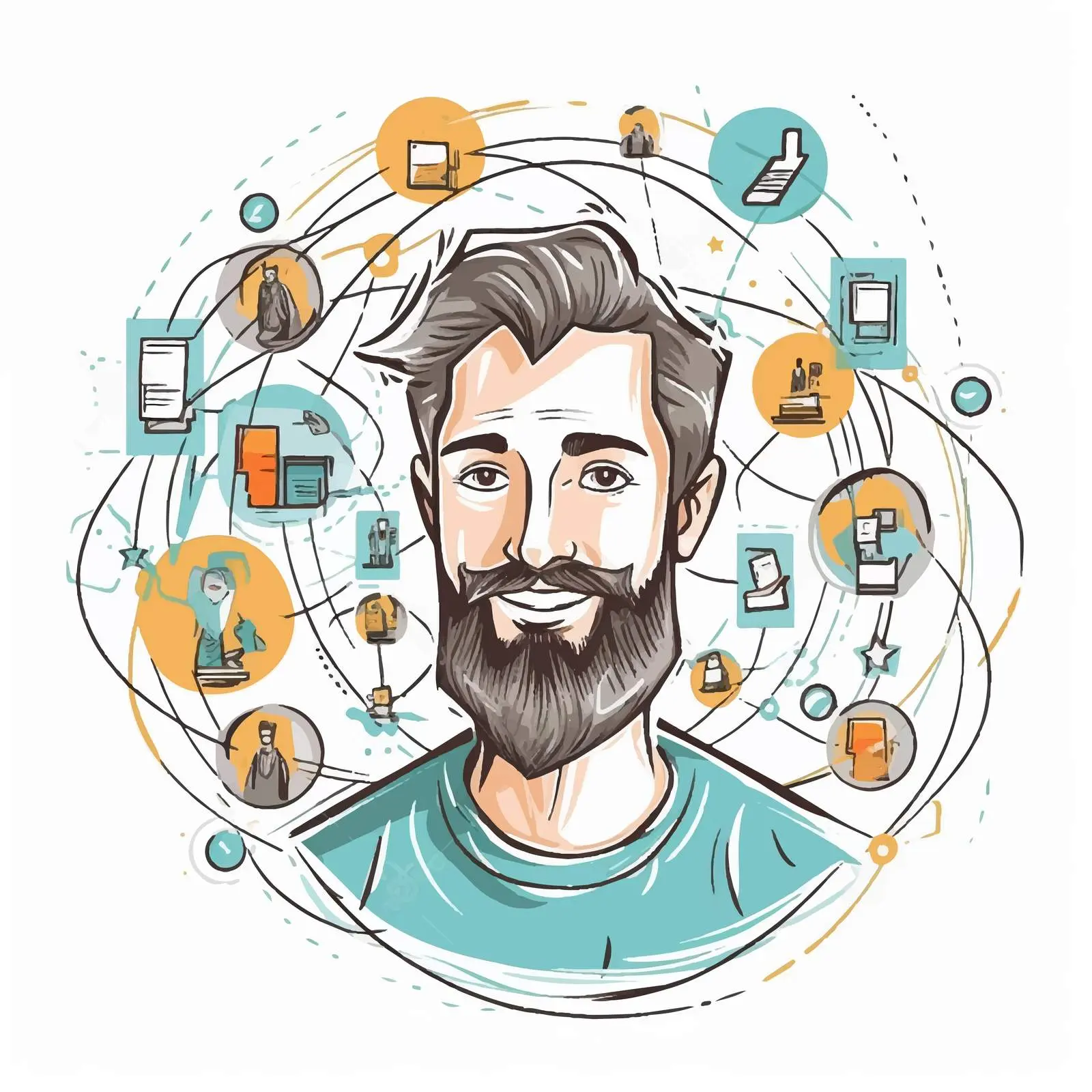 Avatar Icon for Internet Communication Workflow – free avatar image from Dotvec