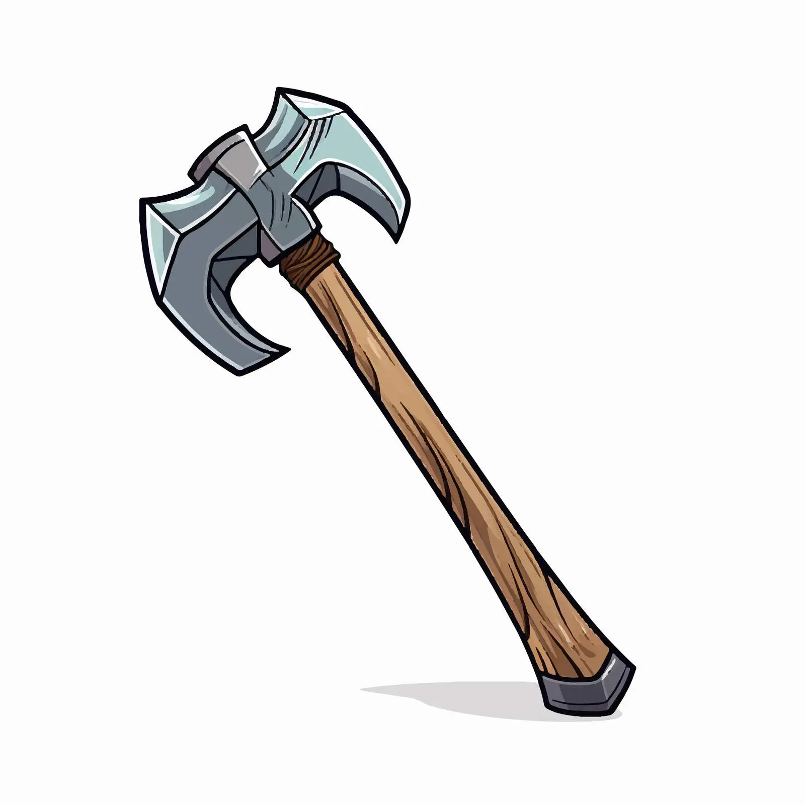 Outline Vector Illustration of an Axe — free download from Dotvec