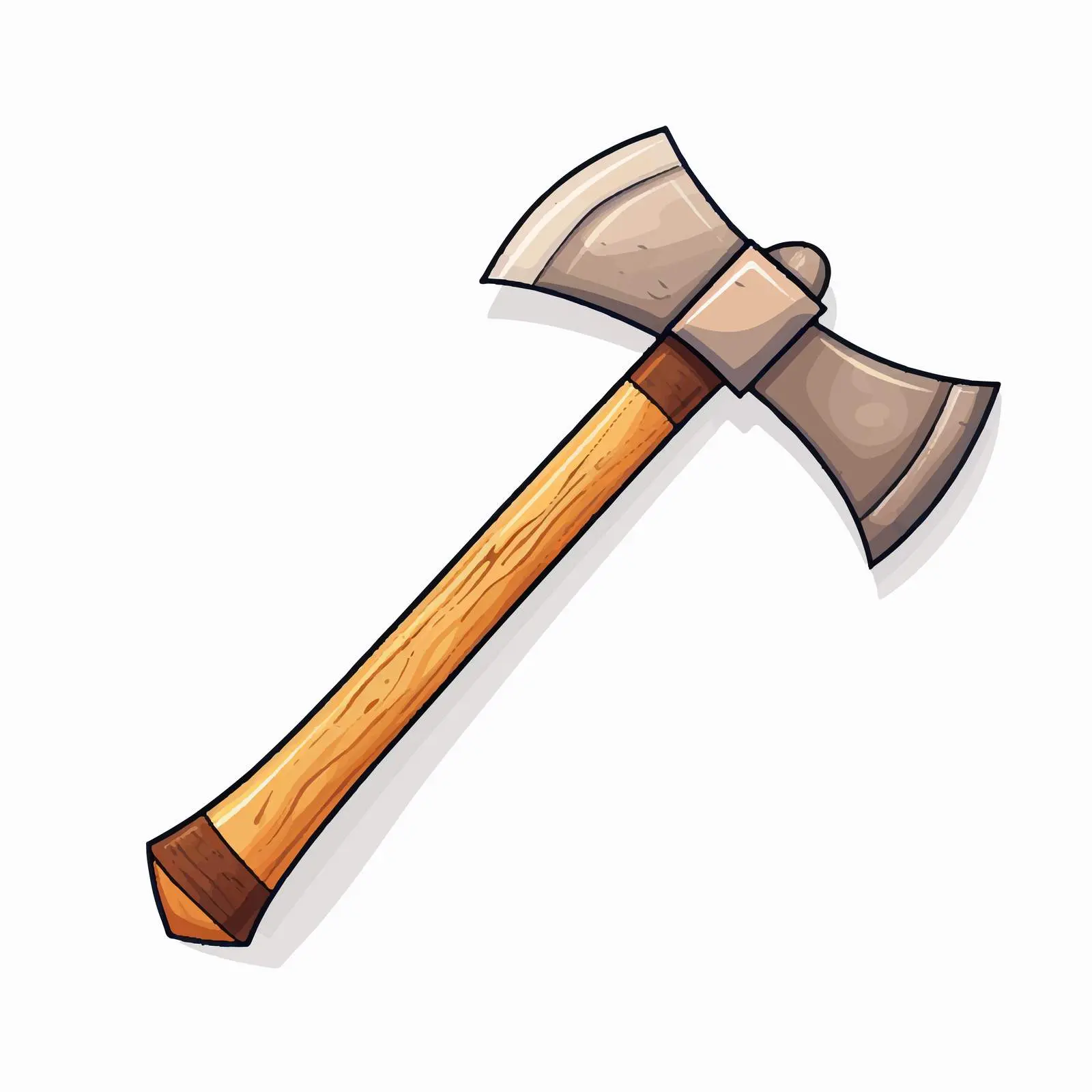 Axe Vector Illustration on White Background — free download from Dotvec