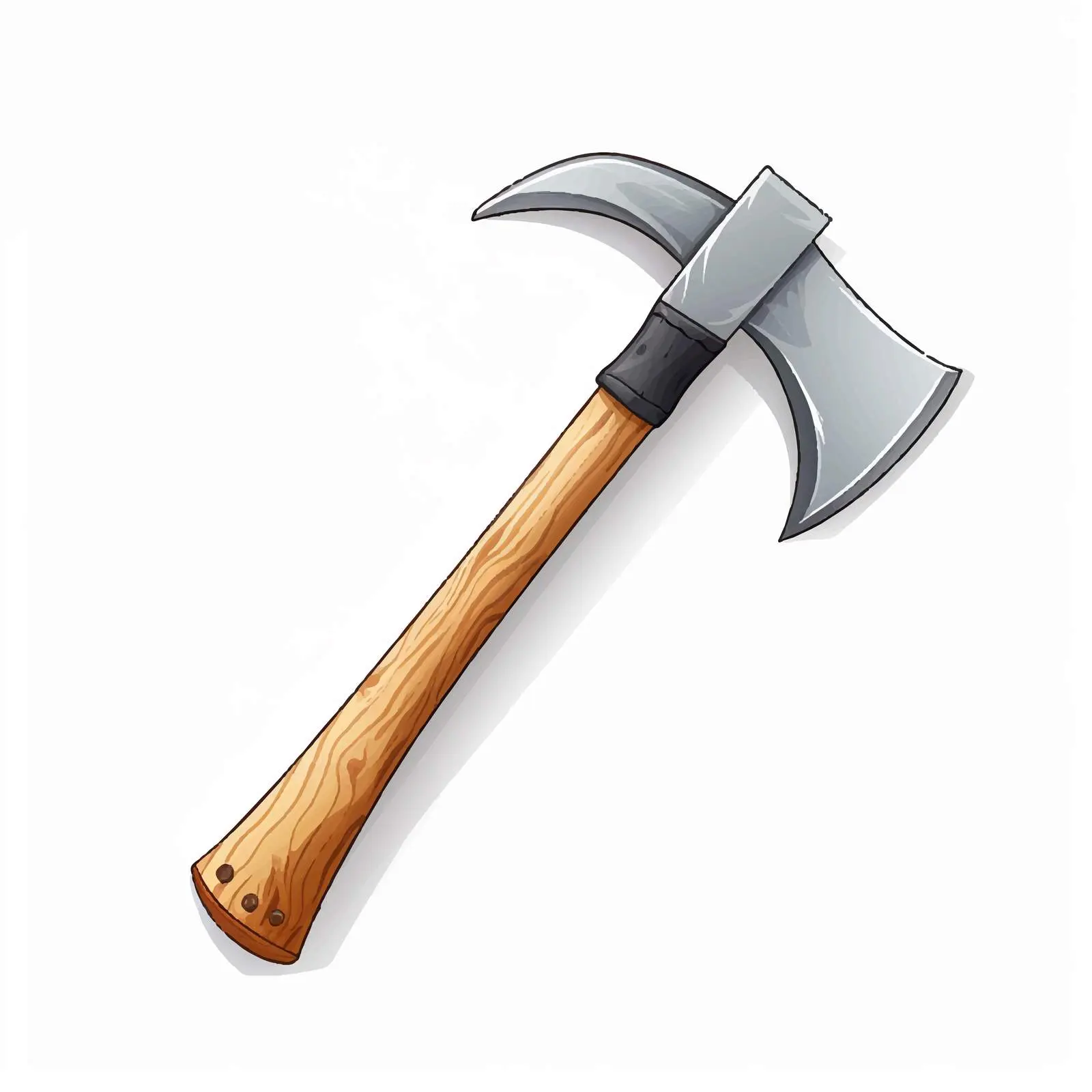 Top View Axe Vector Illustration on White Background — free download from Dotvec