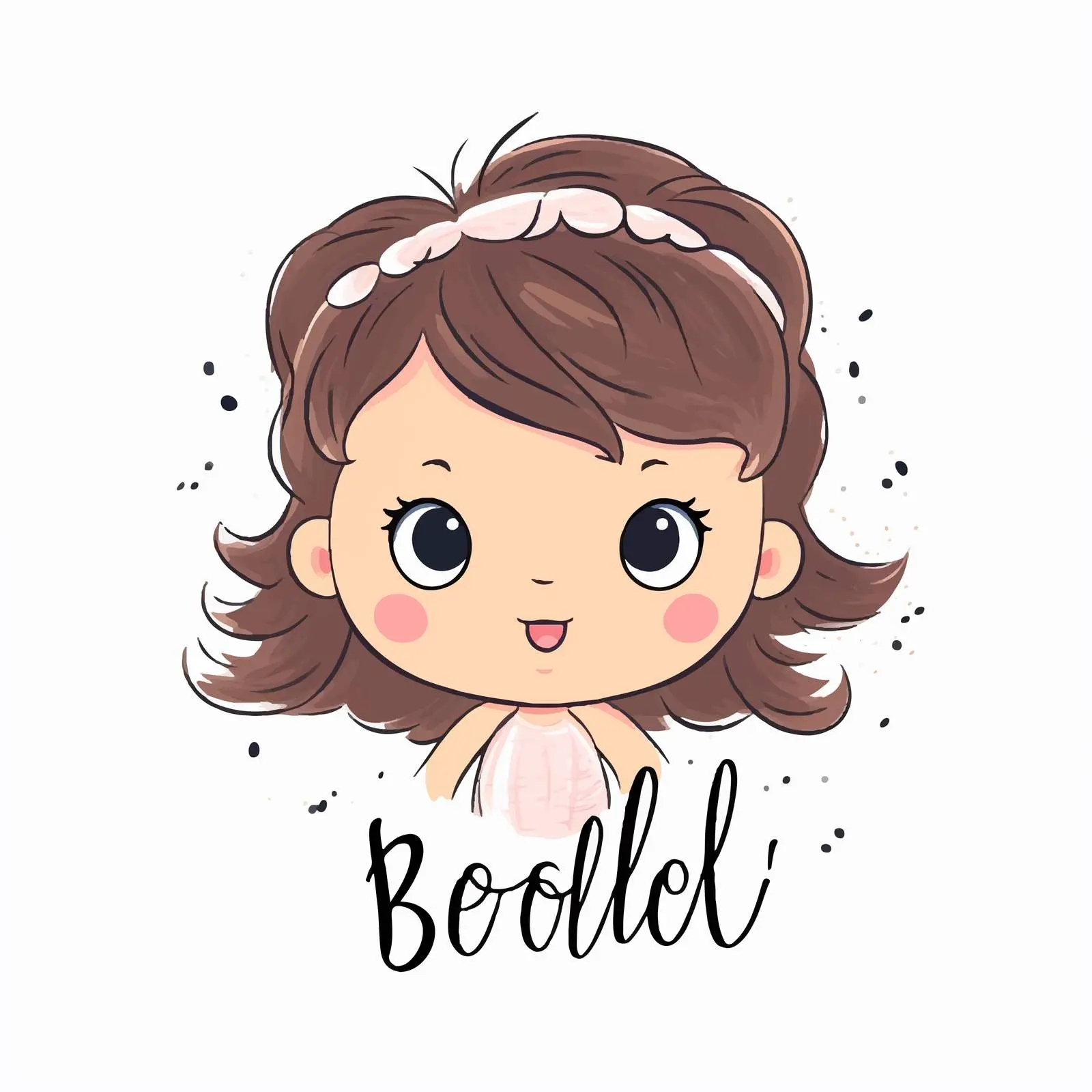 Newborn Baby Arrival Card with Cute Doodle – free joyful baby image from Dotvec