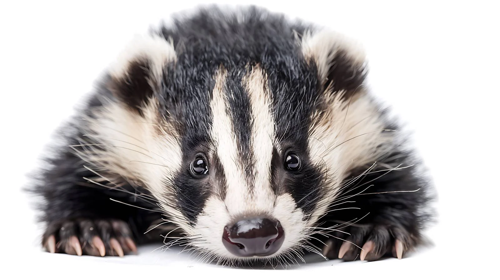 Adorable Baby Badger Close-Up Portrait — free download from Dotvec