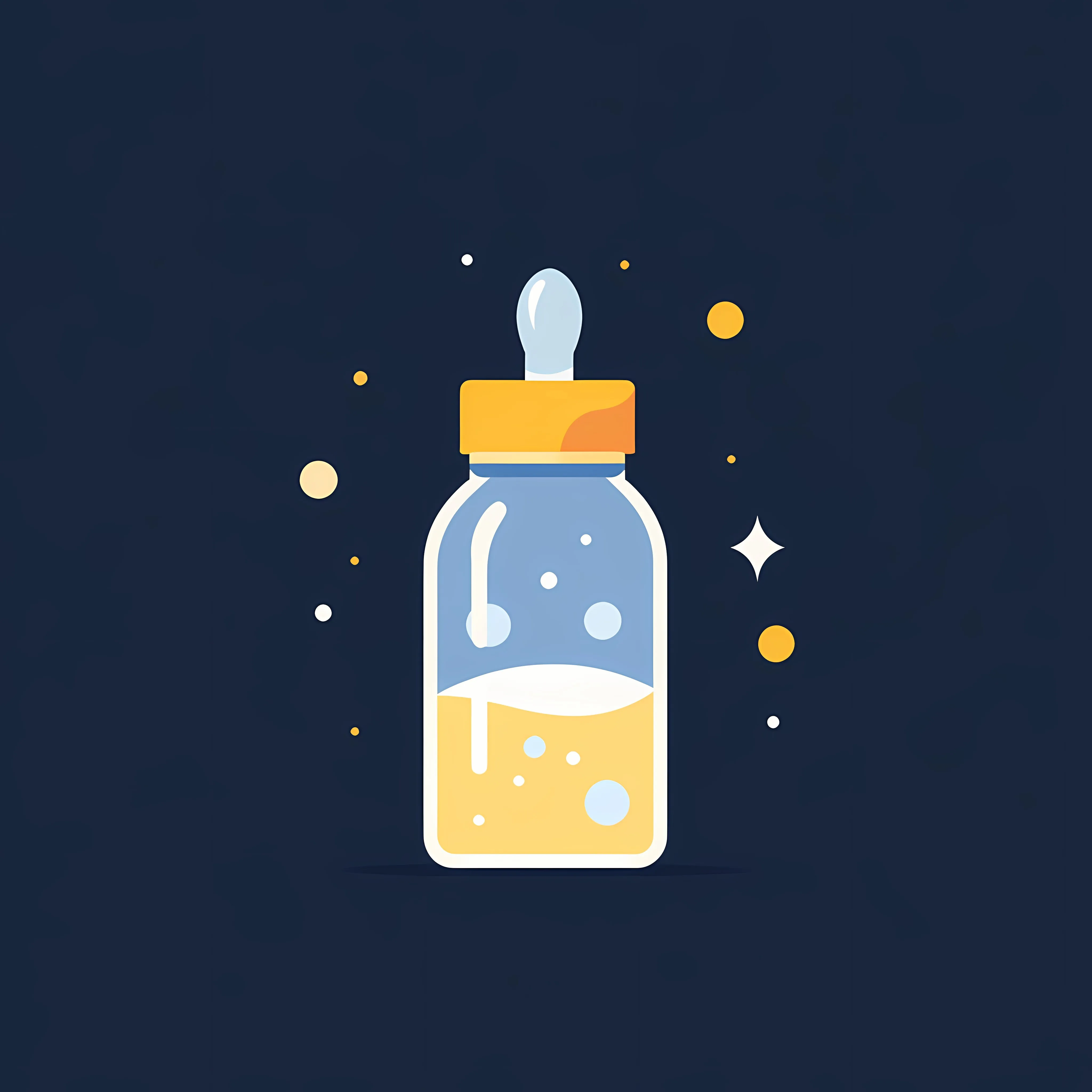 Flat Vector Illustration of Baby Bottle — free download from Dotvec