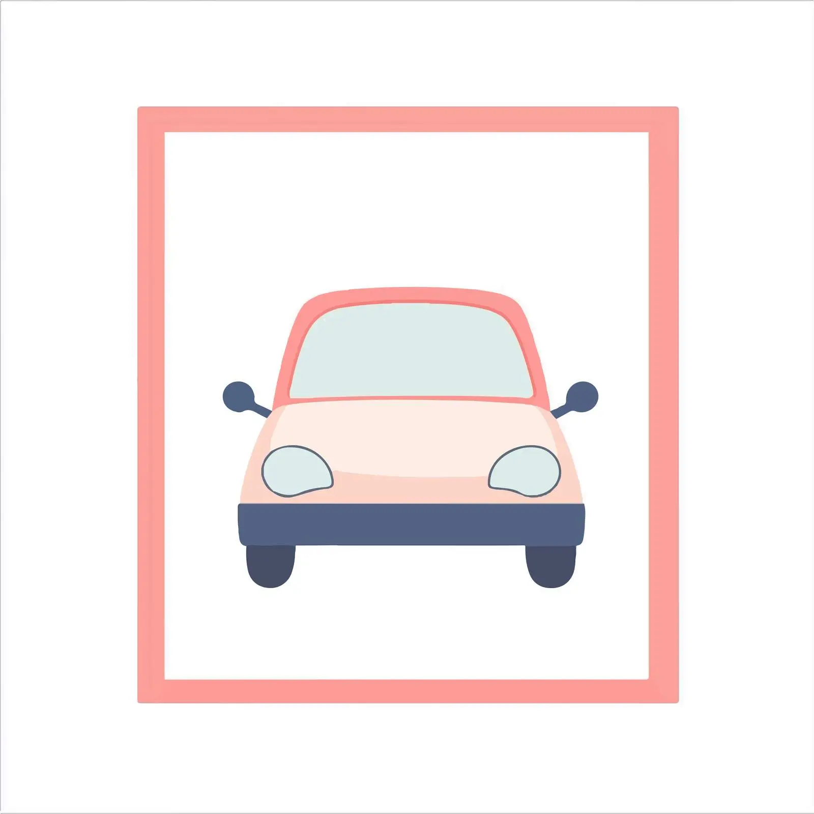 Flat Vector Baby Car Illustration — free download from Dotvec