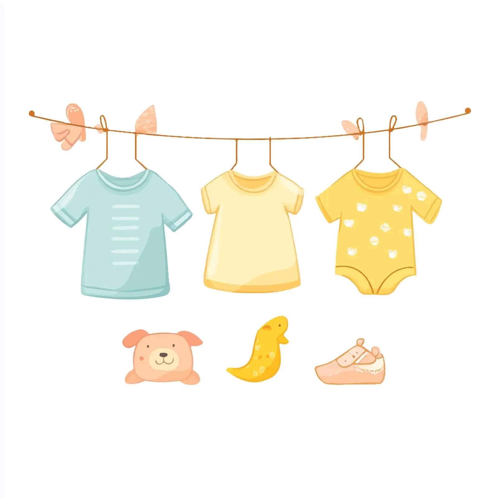 Baby Clothes and Toy Drying Setup — free download from Dotvec