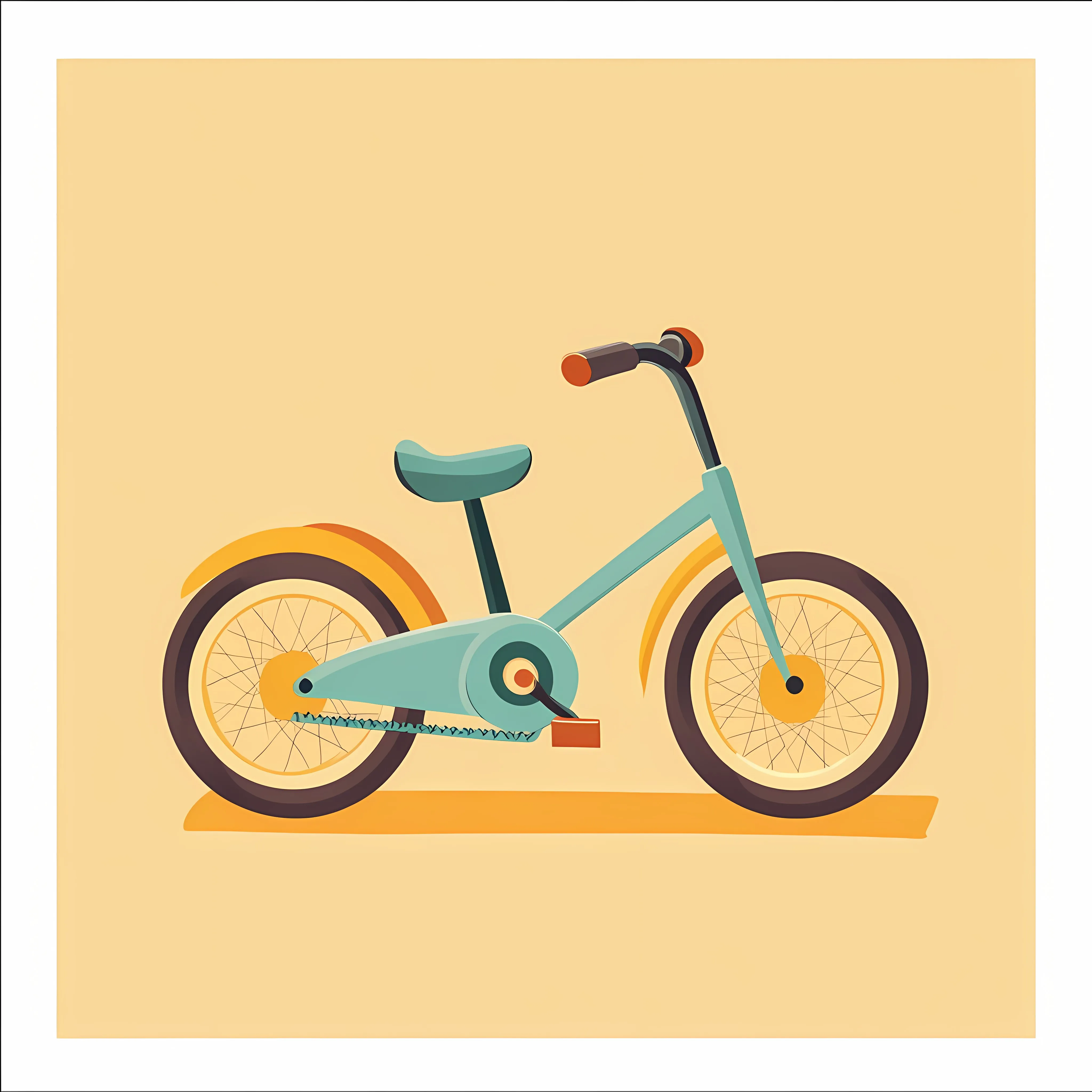 Baby Cycle Flat Vector Illustration — free download from Dotvec