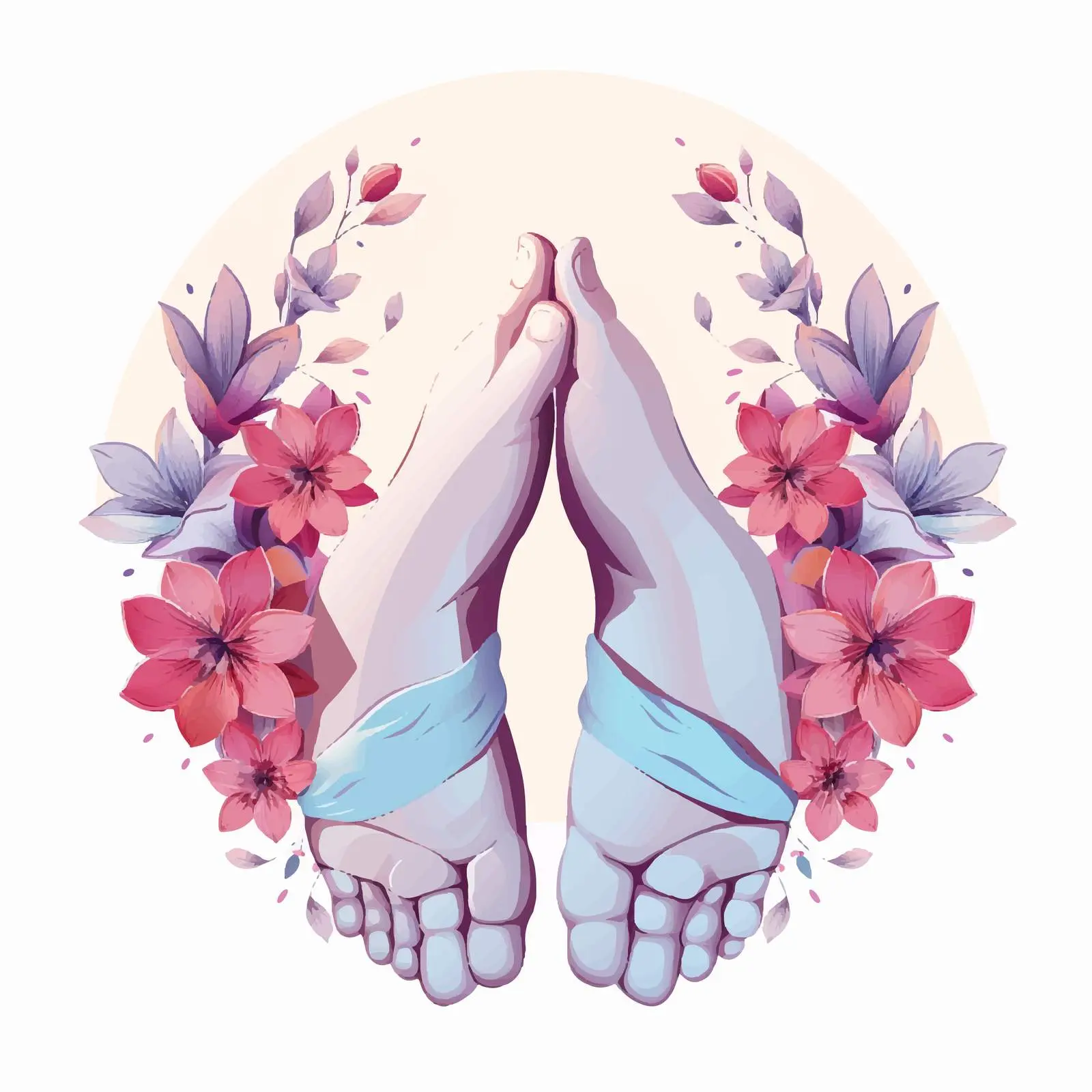 Baby Feet in Mother's Hands for Mother's Day — free download from Dotvec