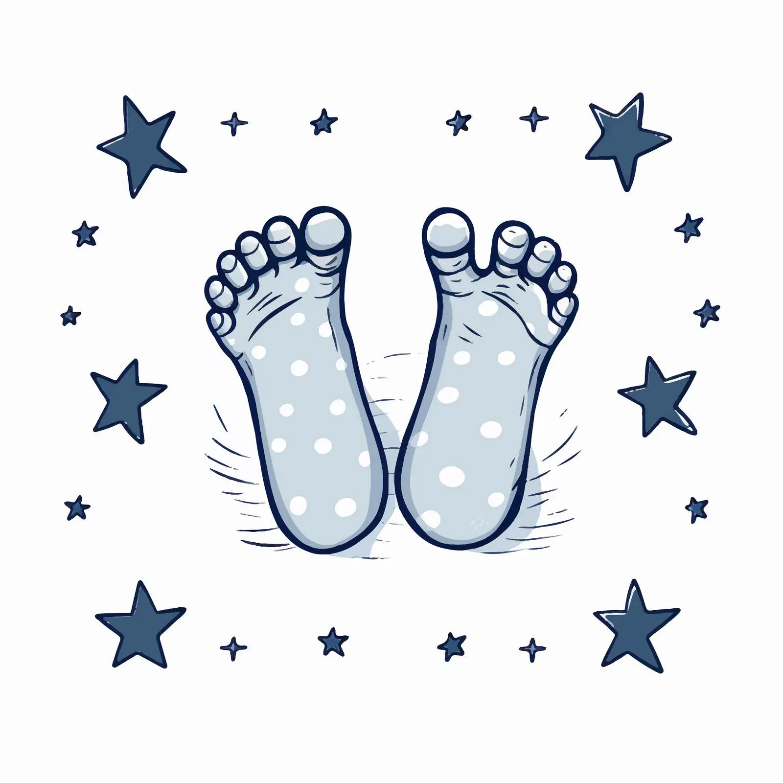 Newborn Baby Feet Postcard Design — free download from Dotvec