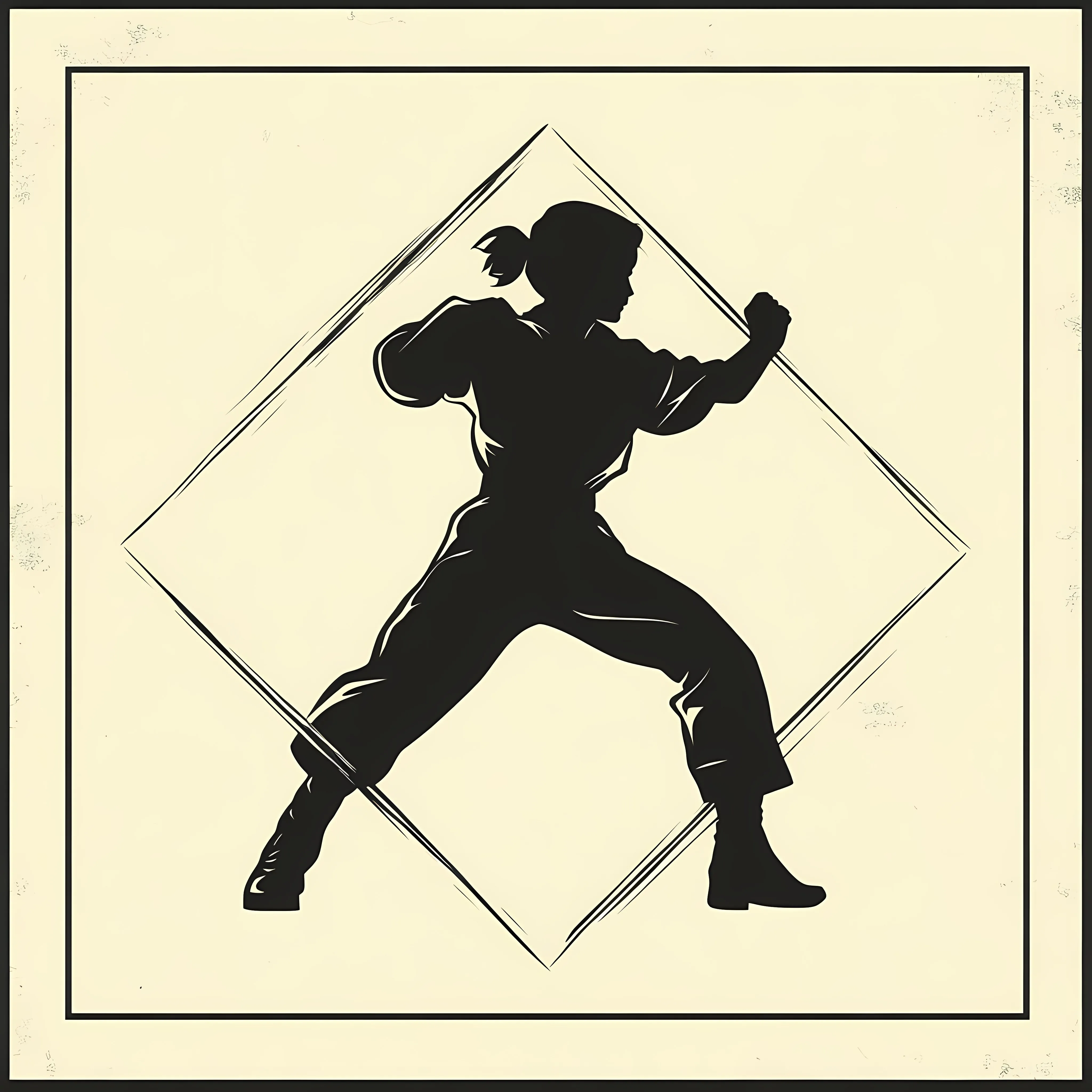 Baby Fighter Silhouette Vector Illustration Art — free download from Dotvec
