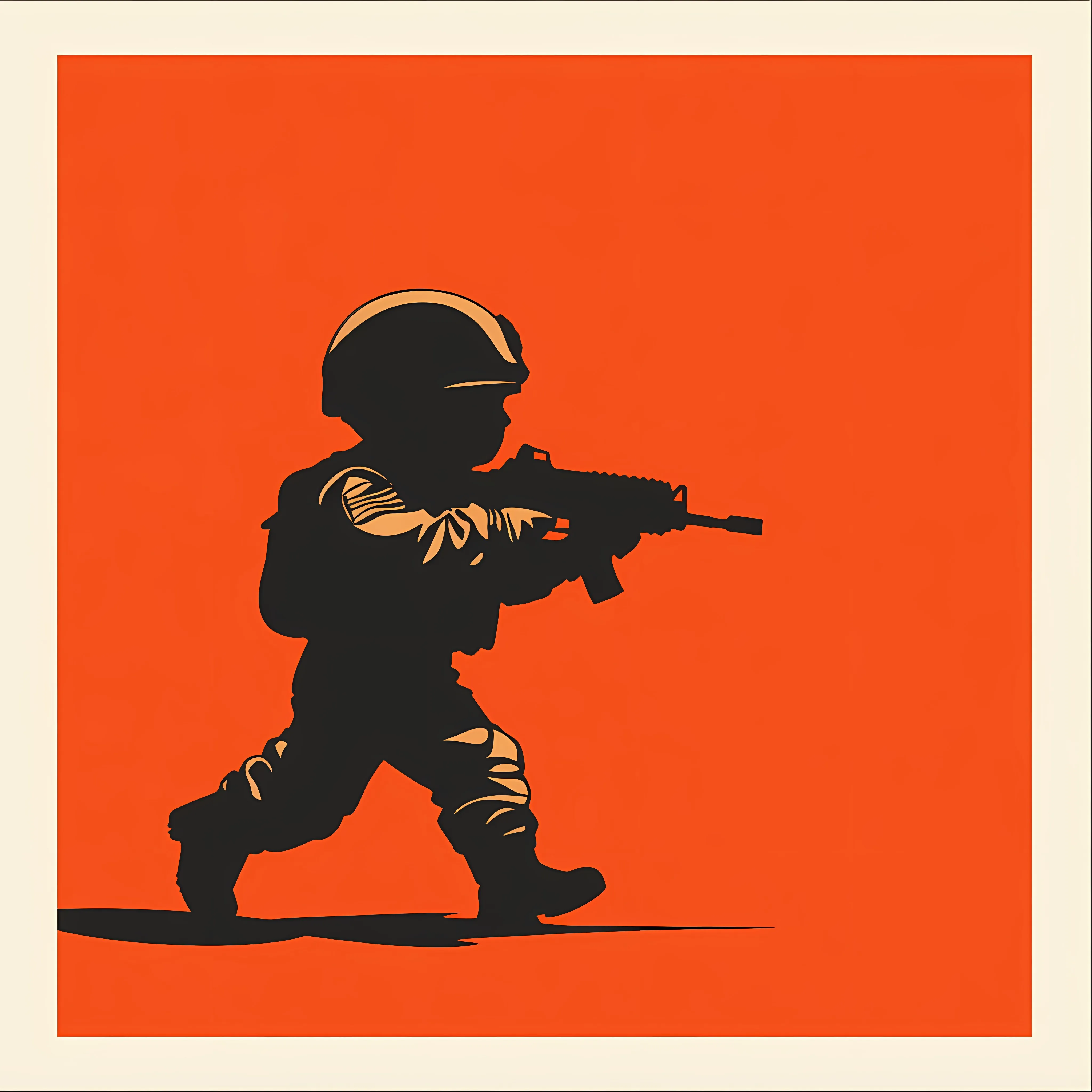 Baby Fighter Silhouette Vector Illustration — free download from Dotvec