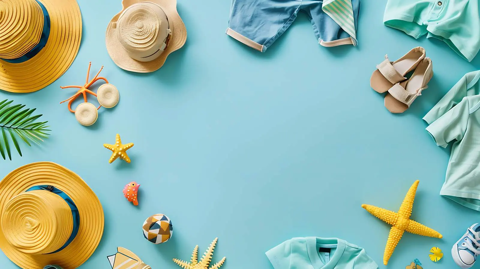 Summer Fashion for Kids with Beach Toys and Clothes — free download from Dotvec