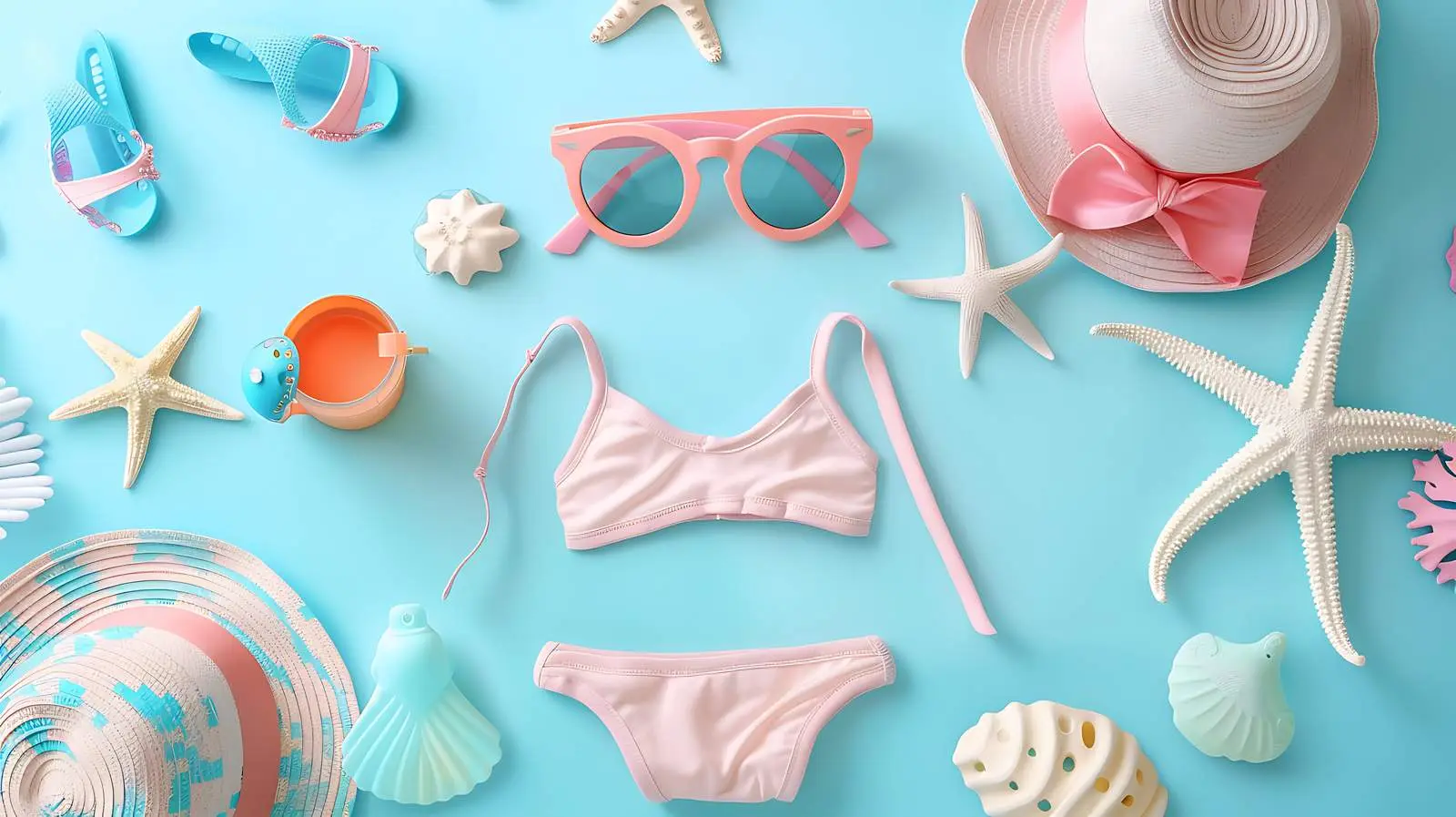 Colorful Baby and Kids Beach Toys and Outfits – free toys image from Dotvec