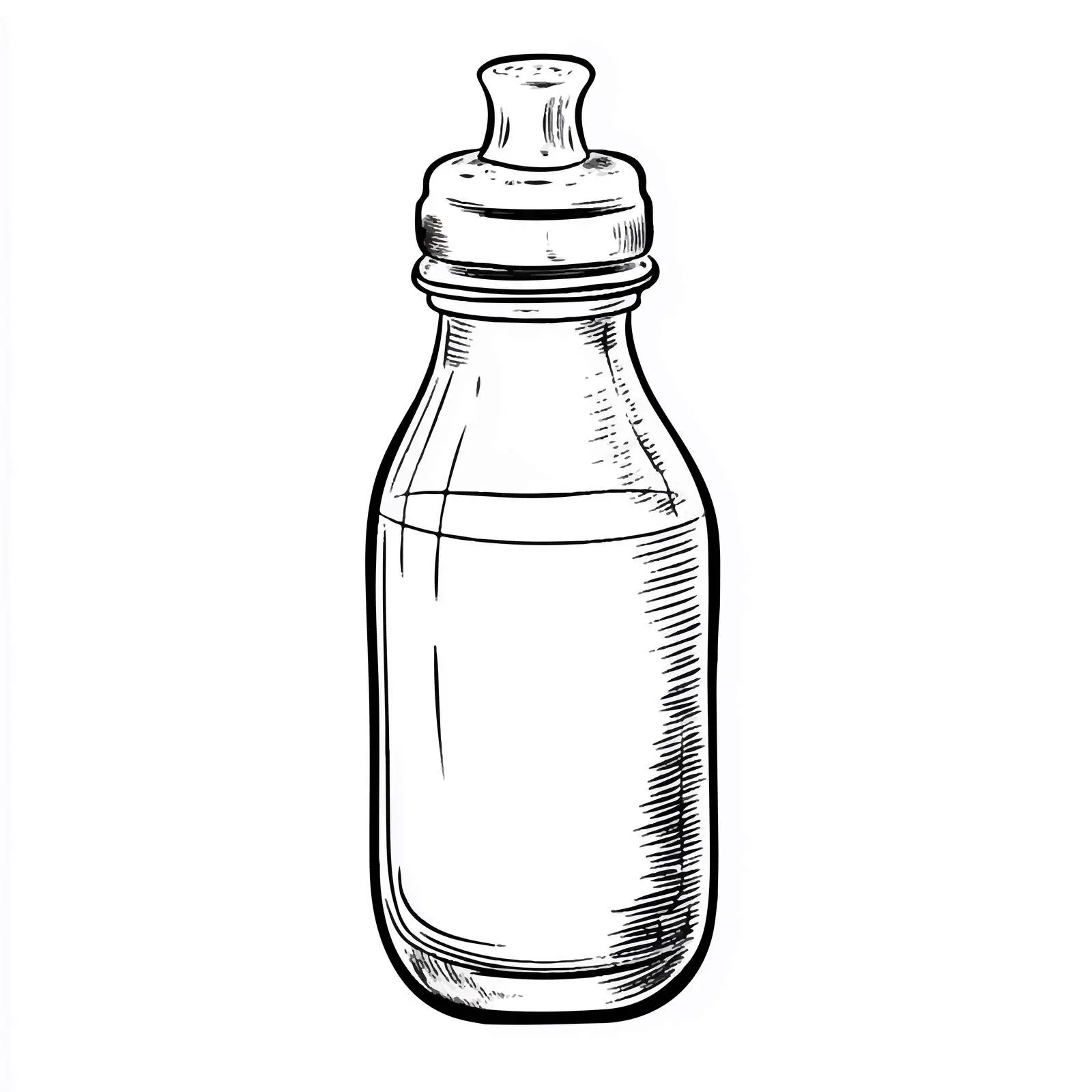 Cartoon Baby Milk Bottle Vector Illustration – free feed image from Dotvec