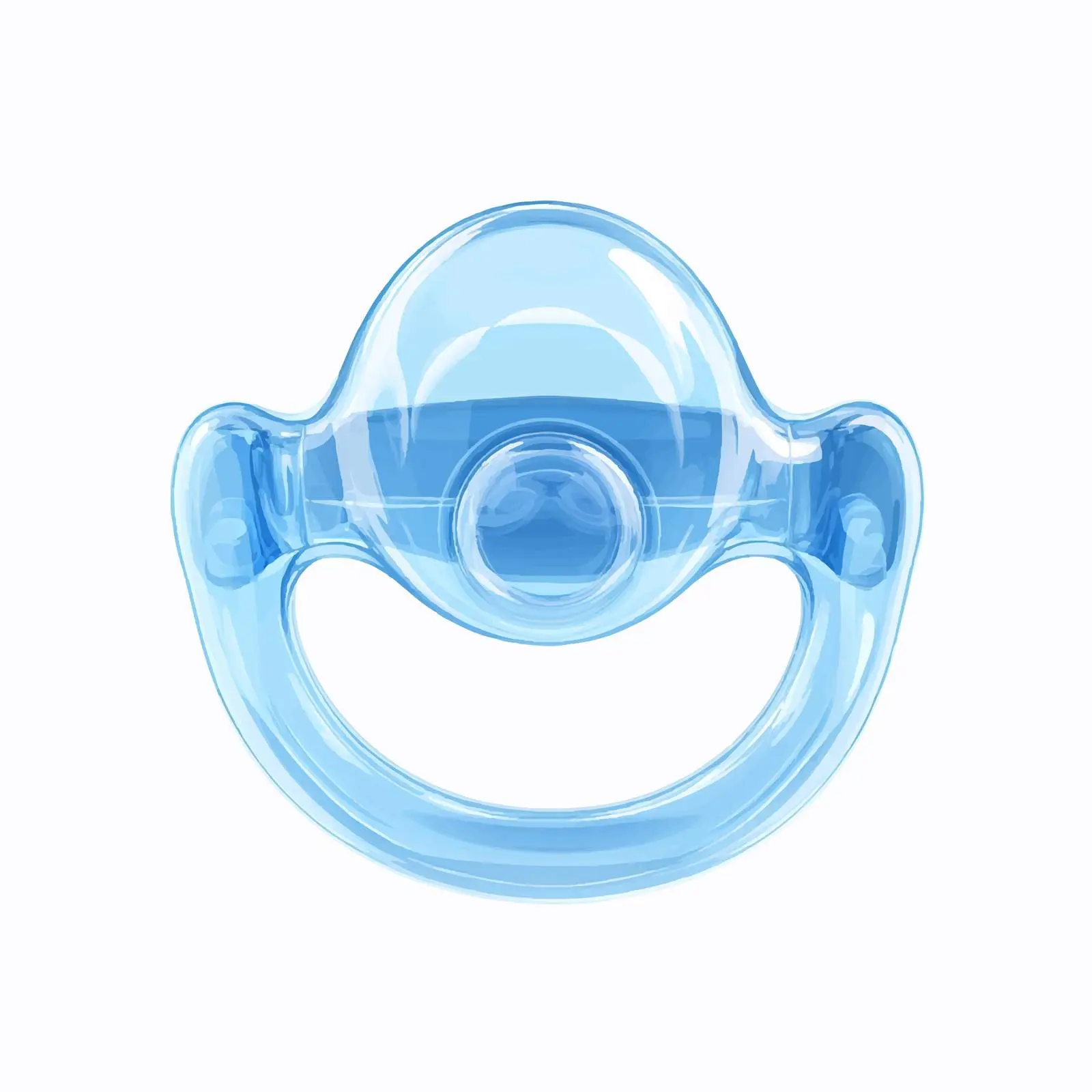 Blue Pacifier Baby Shower Vector Art — free download from Dotvec