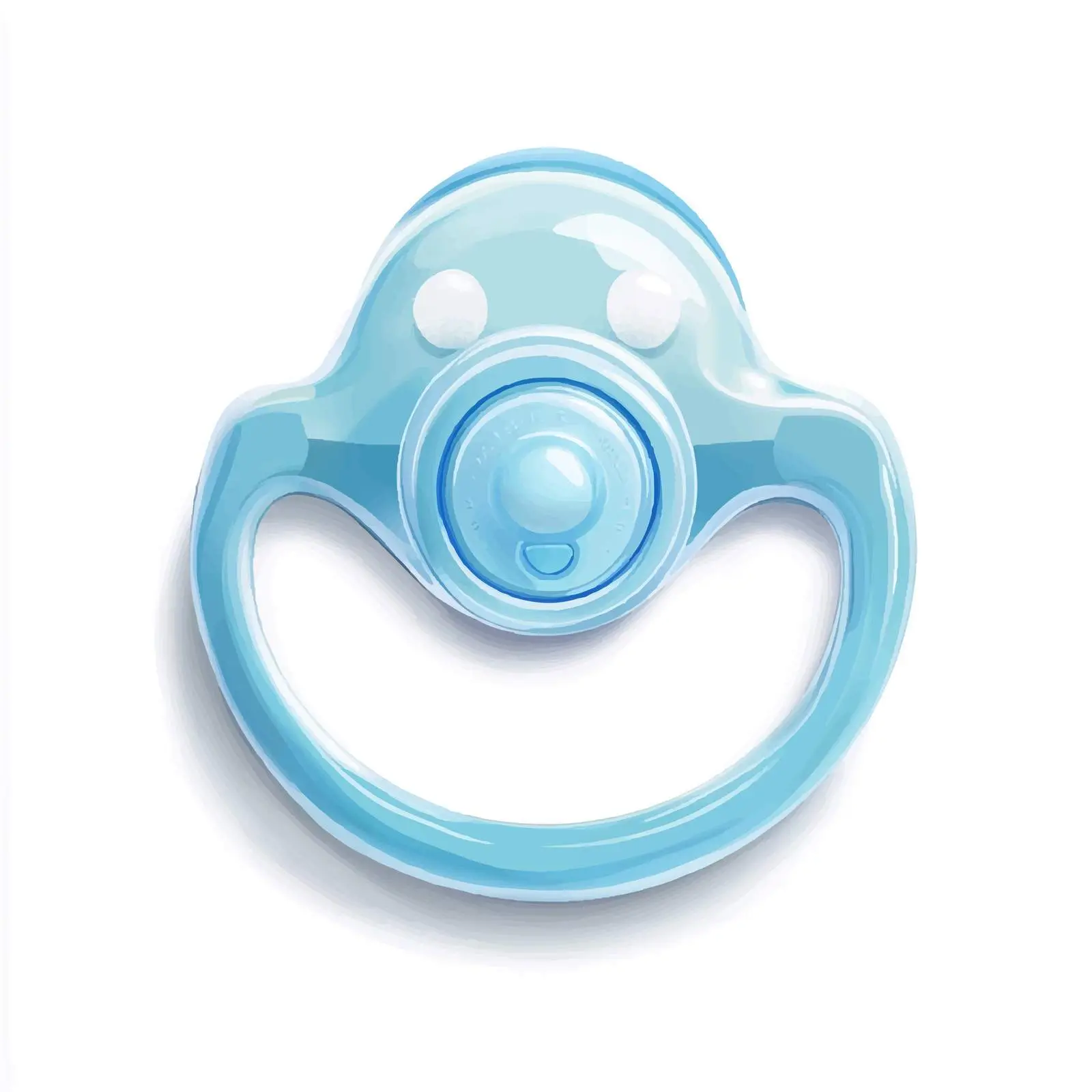 Blue Pacifier Baby Shower Design – free baby themed image from Dotvec