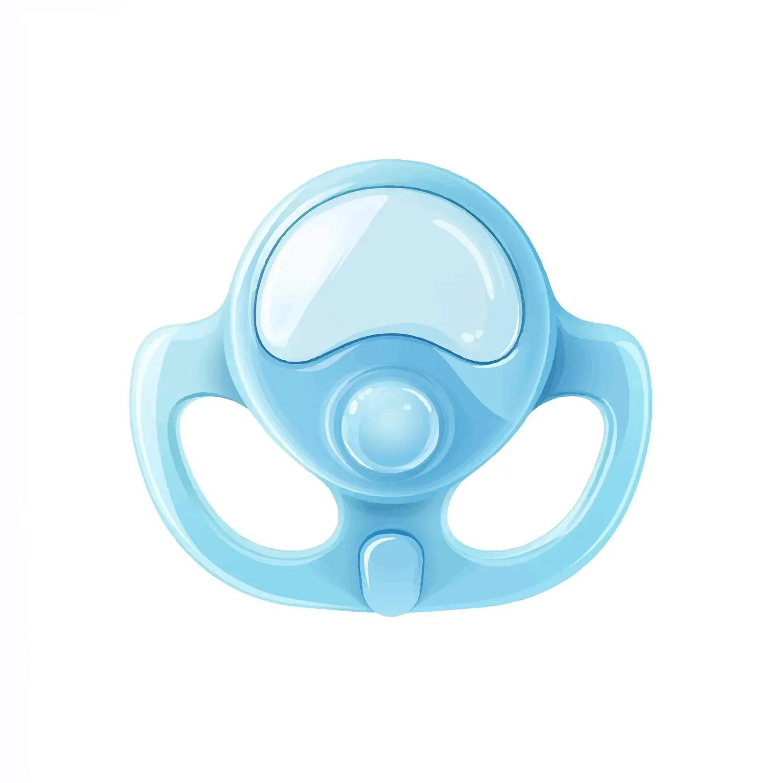 Blue Pacifier Baby Shower Vector Art — free download from Dotvec