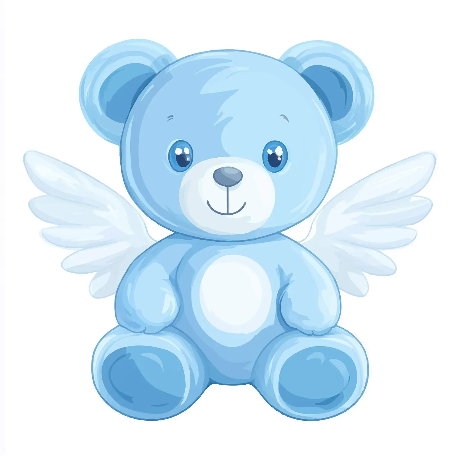 Blue Teddy Bear Baby Shower Design — free download from Dotvec