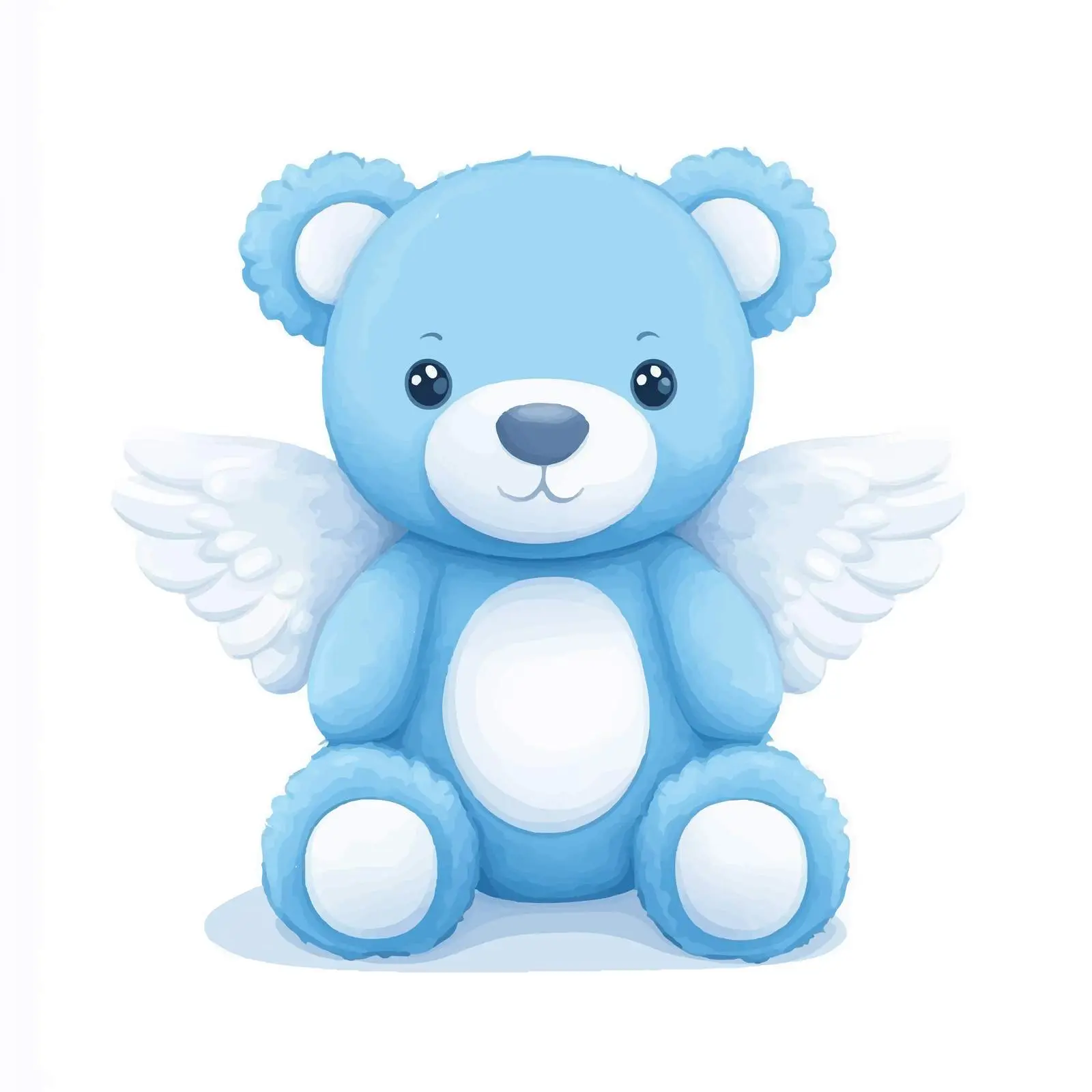 Blue Teddy Bear Baby Shower Design — free download from Dotvec