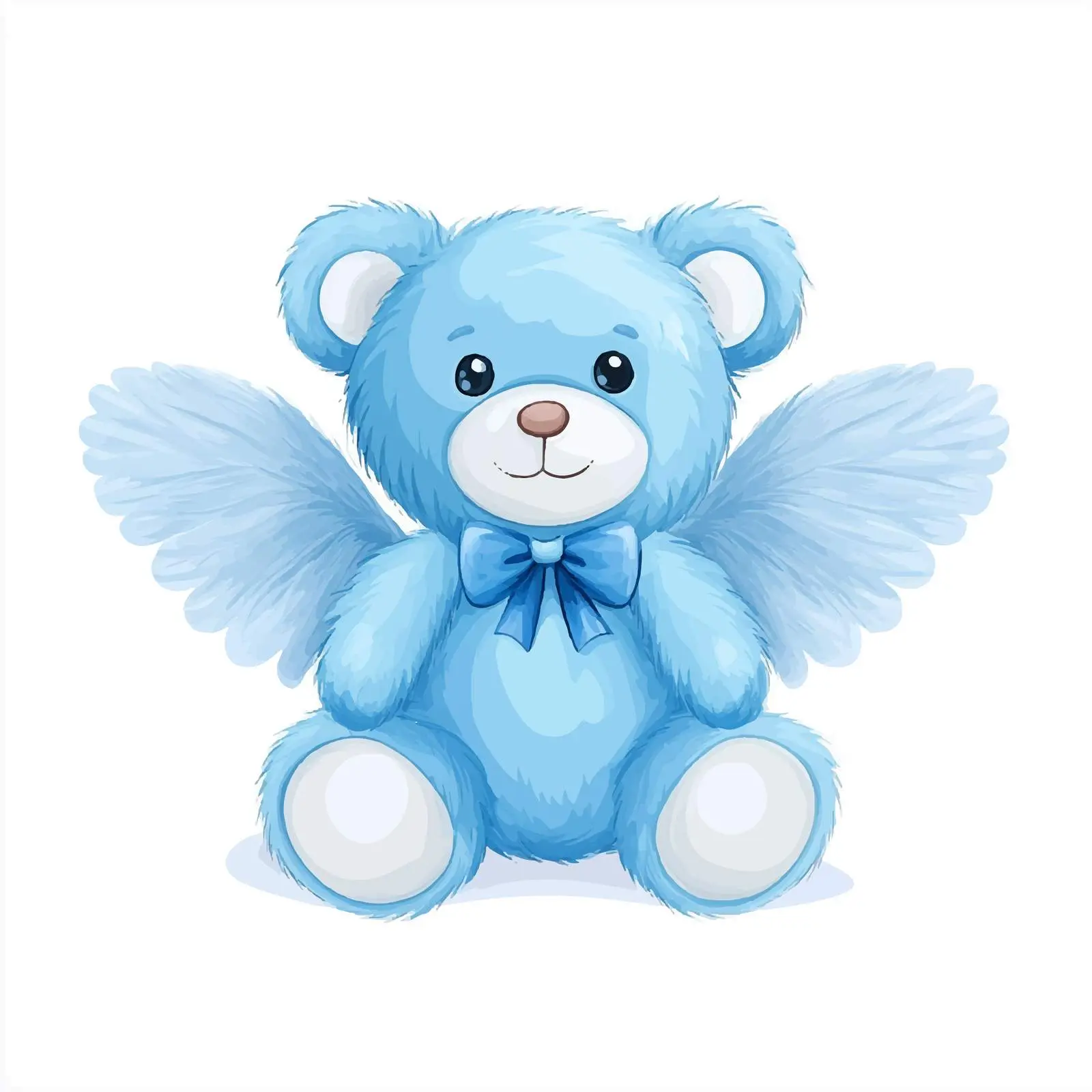 Blue Teddy Bear Baby Shower Design — free download from Dotvec