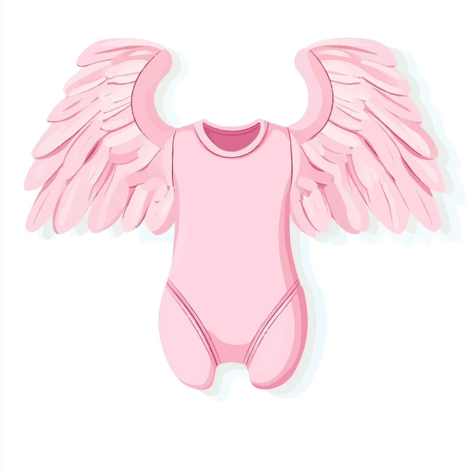 Pink Baby Shower Bodysuit Design — free download from Dotvec