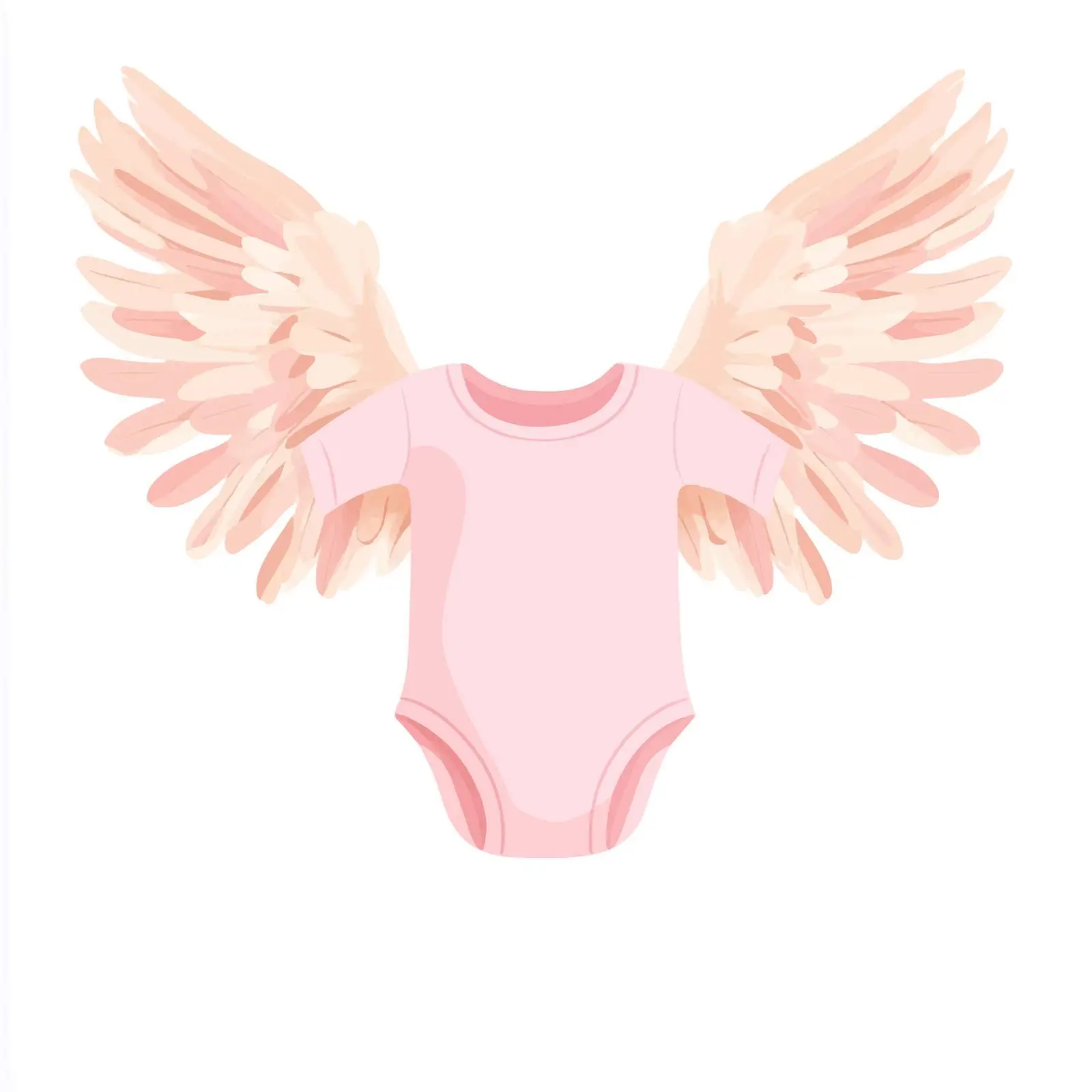 Cute Pink Baby Shower Bodysuit Design — free download from Dotvec
