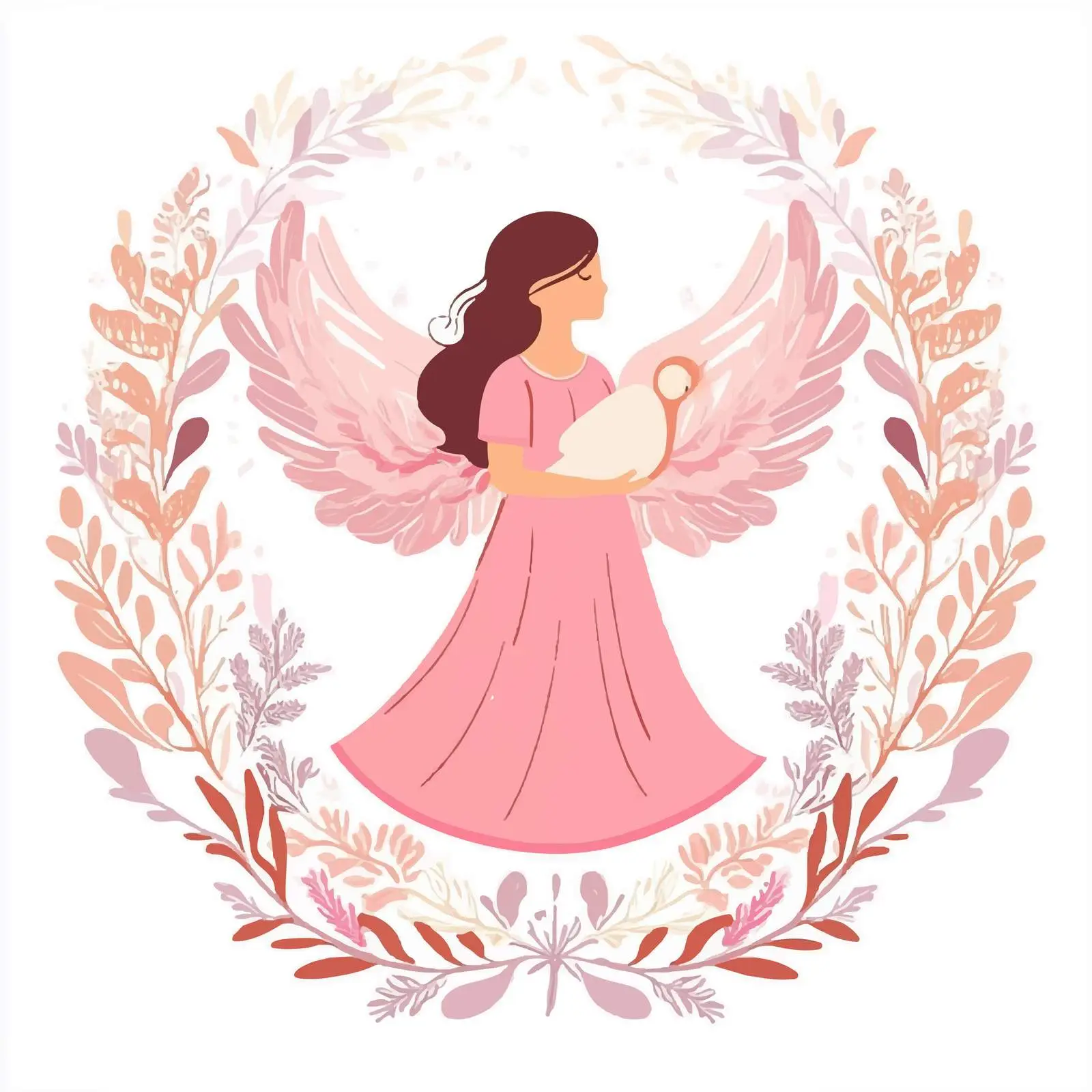 Pink Baby Shower Decoration Vector — free download from Dotvec