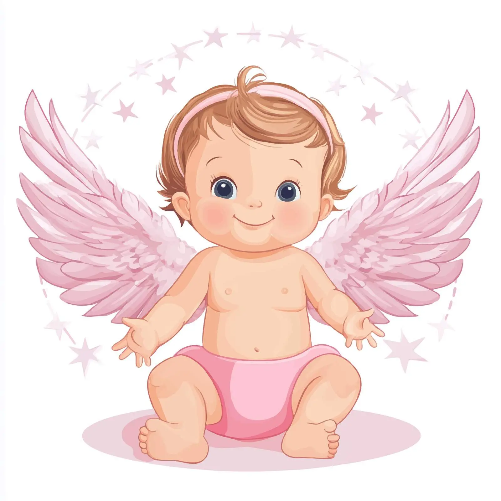Pink Diaper Baby Shower Vector — free download from Dotvec