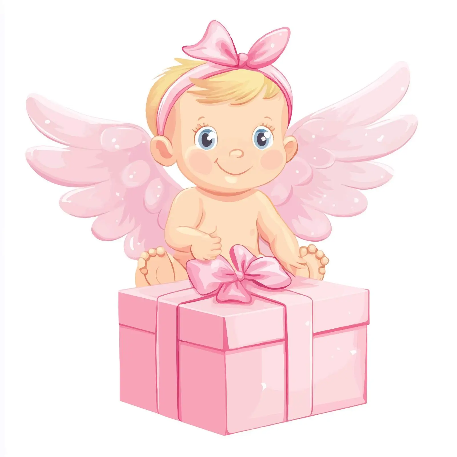 Pink Baby Shower Gift Vector Design — free download from Dotvec
