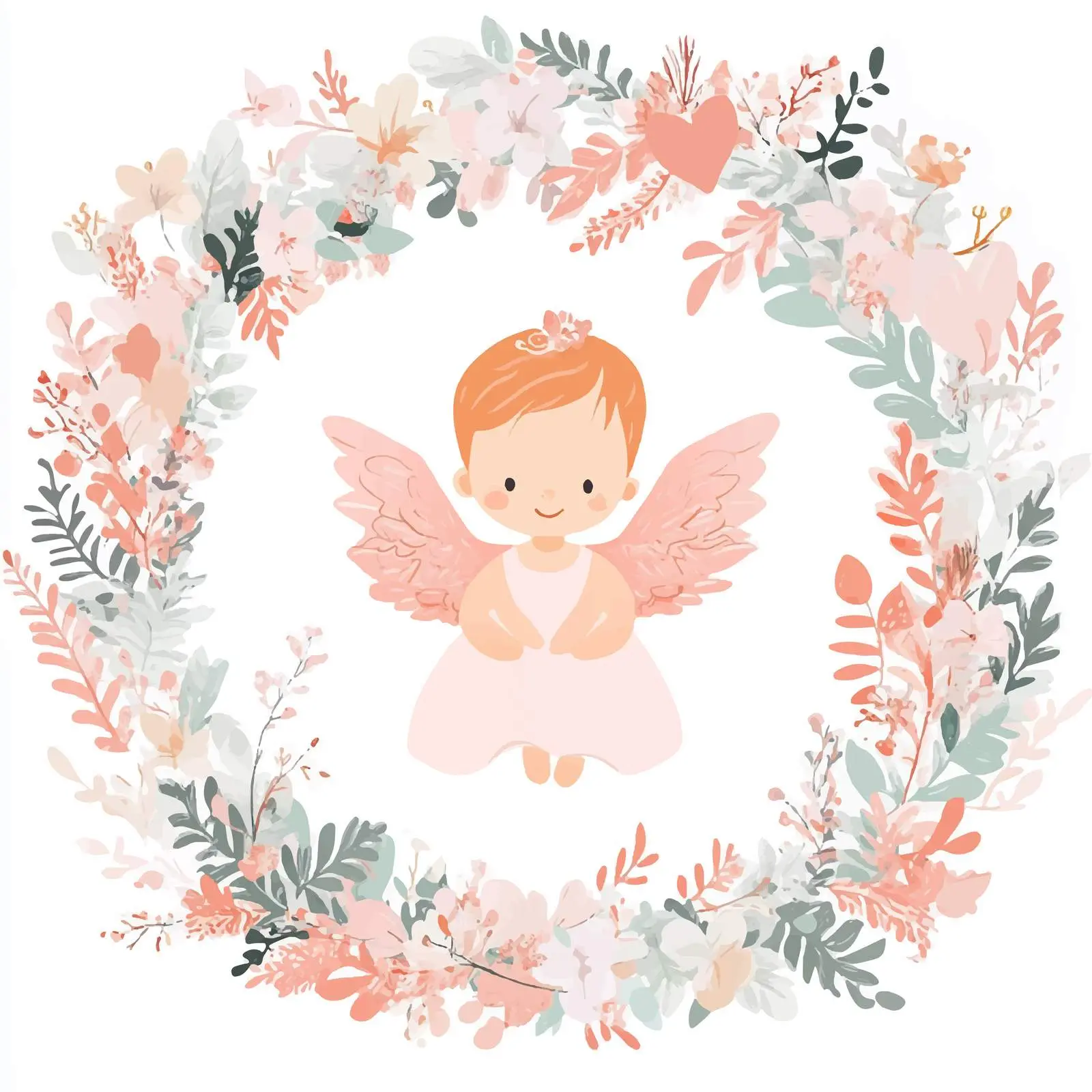 Pink Baby Shower Invitation Design — free download from Dotvec