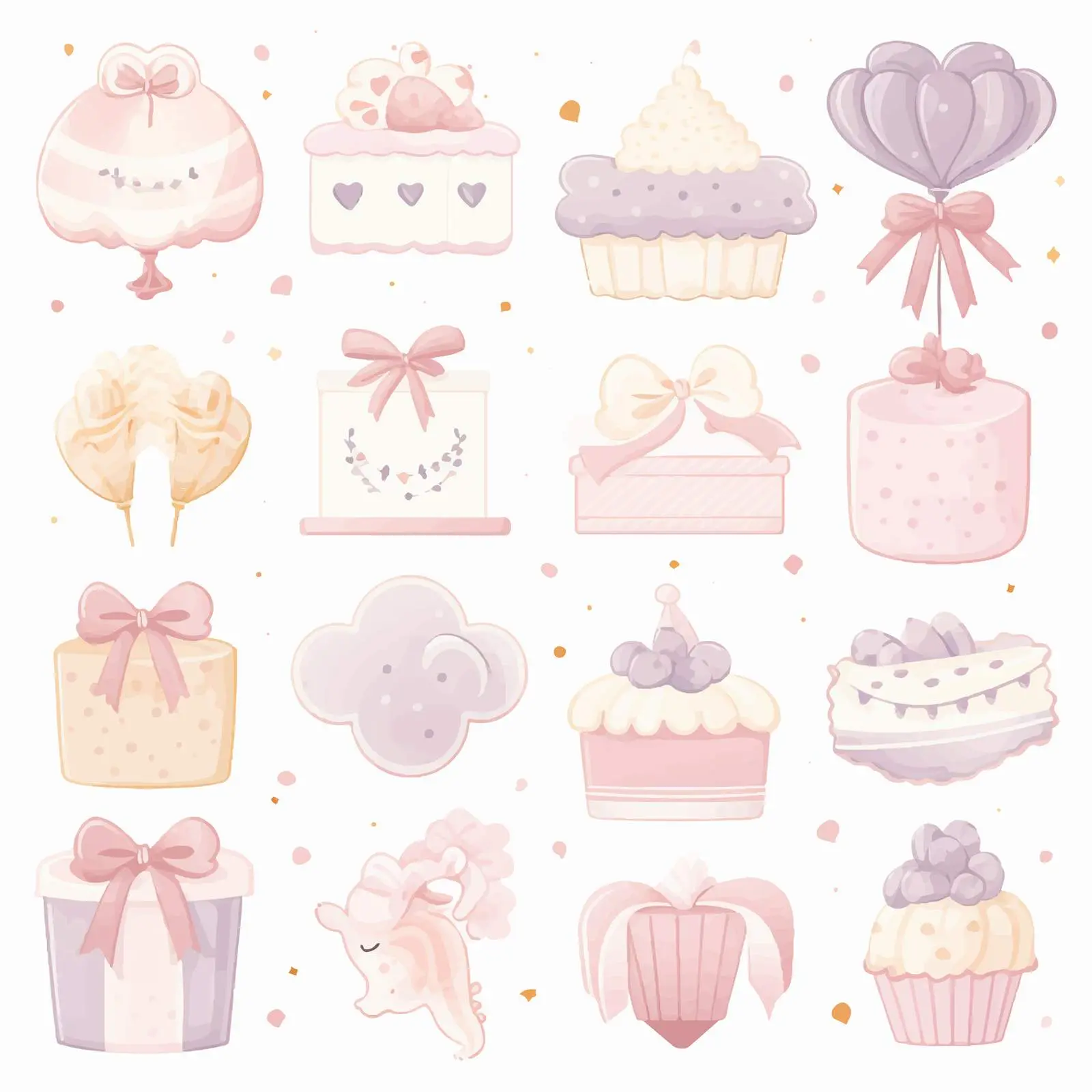 Baby Shower Stickers for Cake and Gift Box – free digital downloads image from Dotvec