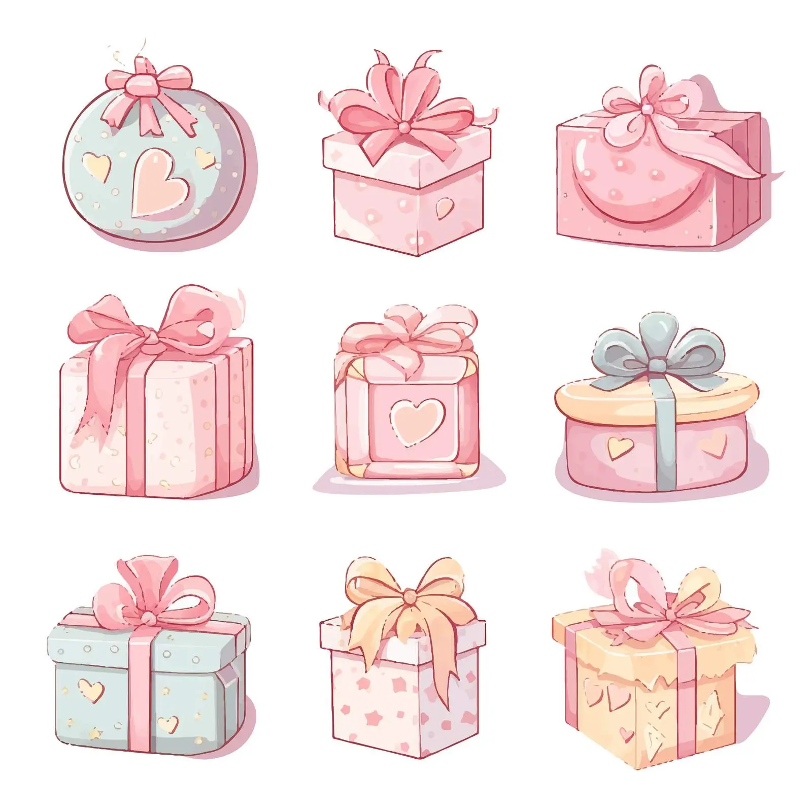Baby Shower Stickers and Decor Set — free download from Dotvec