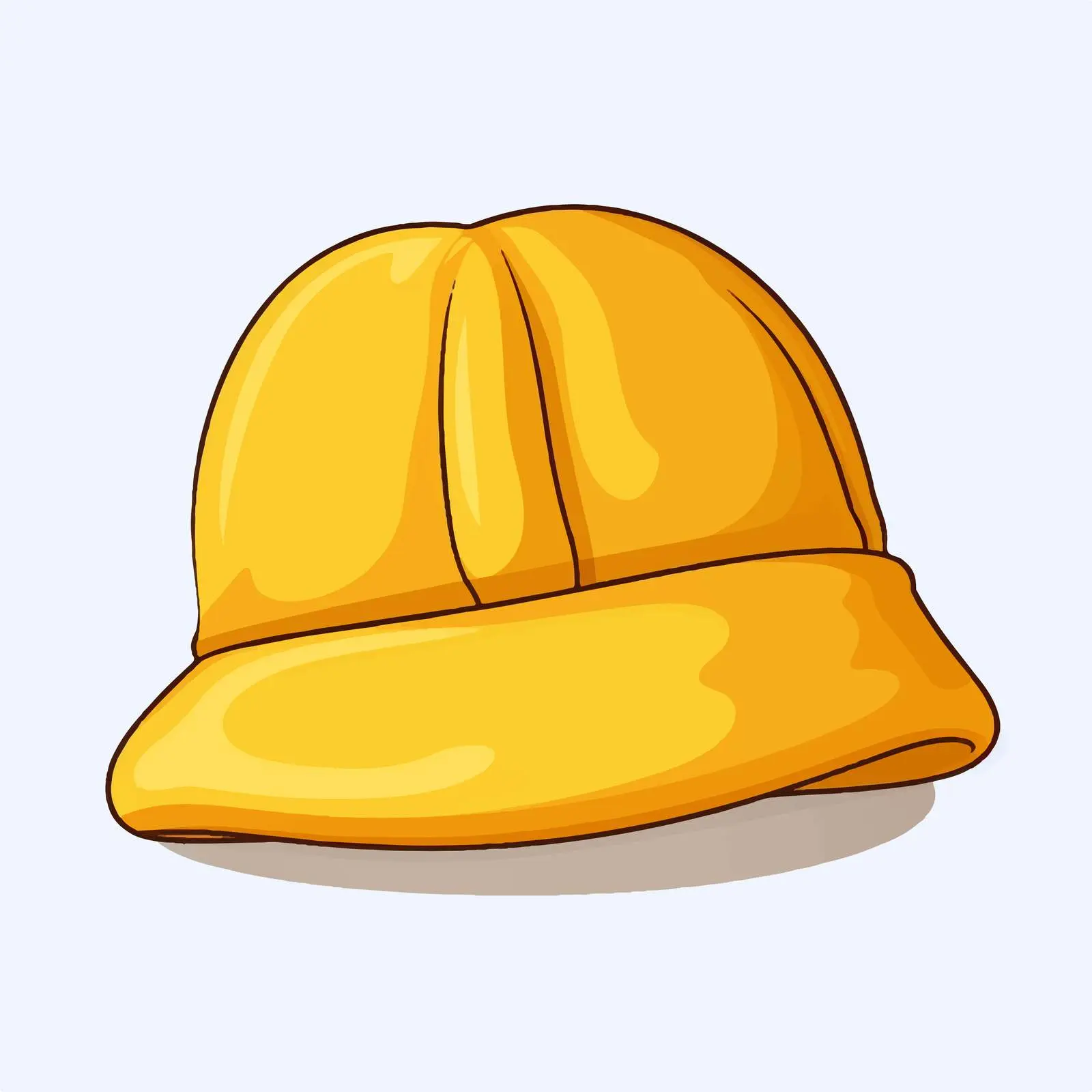 Yellow Baby Hat Vector Illustration on White — free download from Dotvec