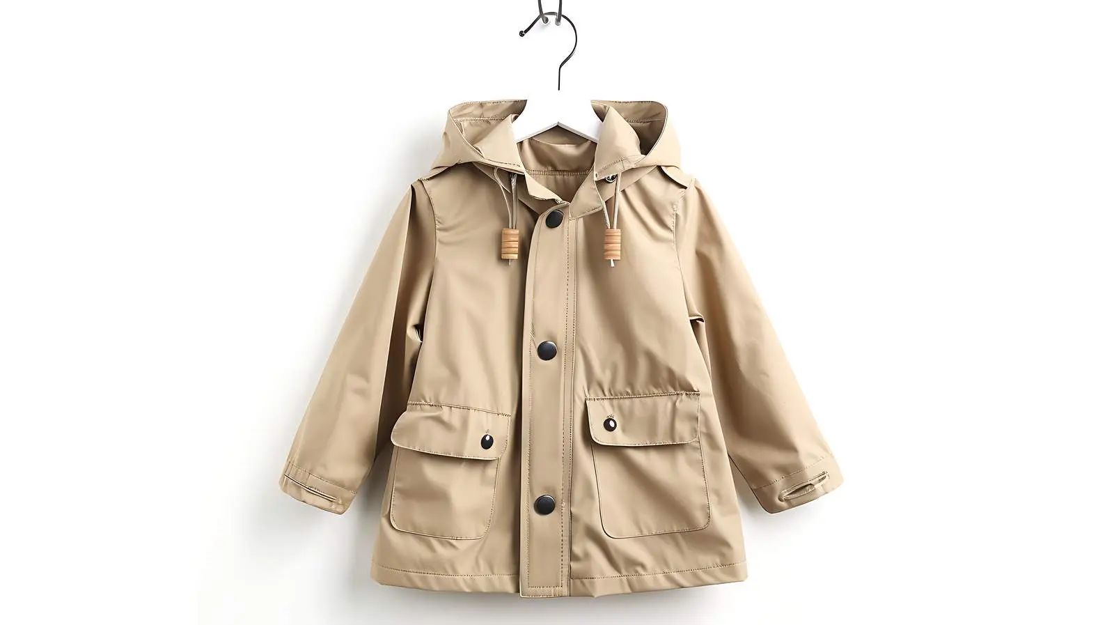 Neutral Beige Raincoat for Baby and Kids Fashion — free download from Dotvec