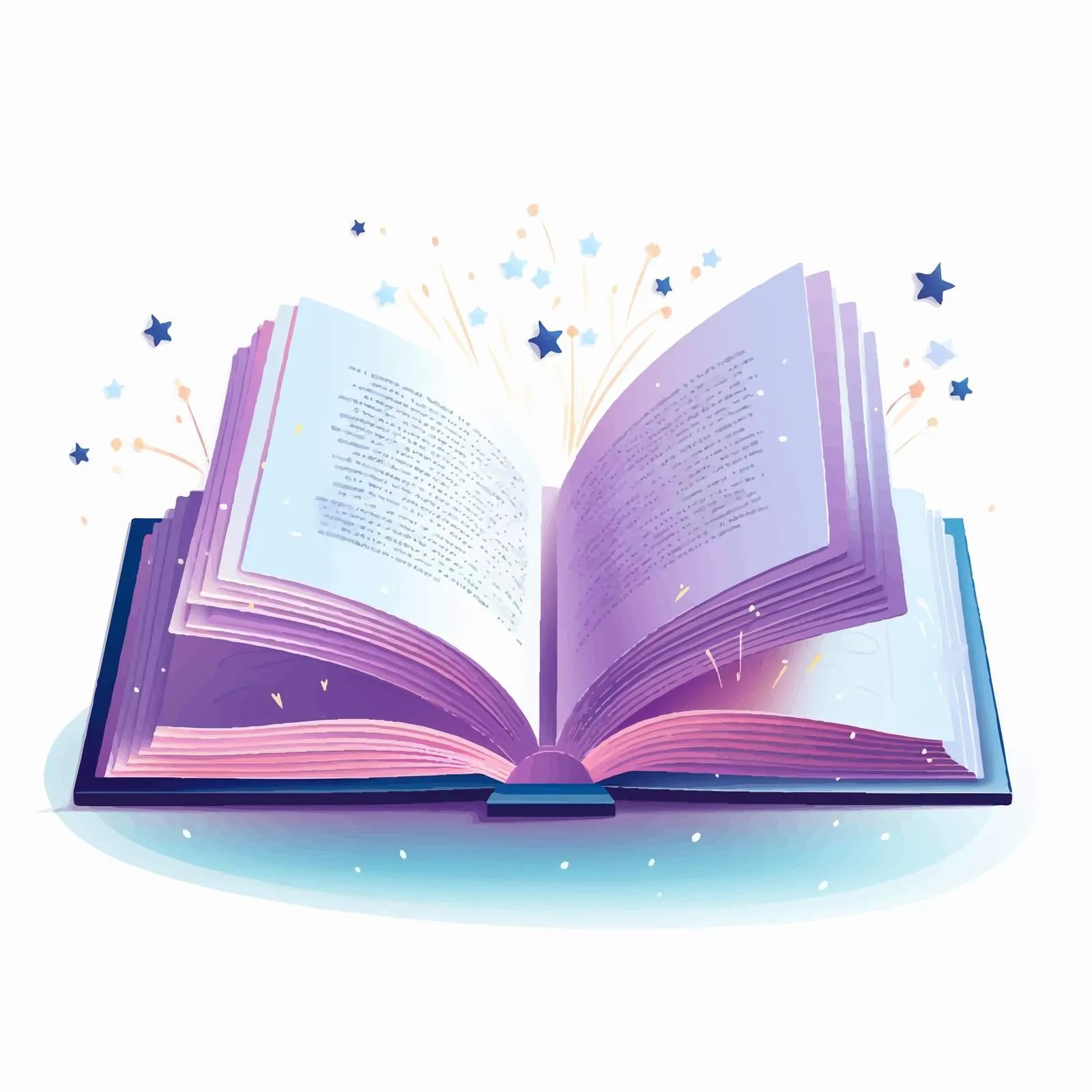 Abstract Hard Cover Open Book with Pages — free download from Dotvec