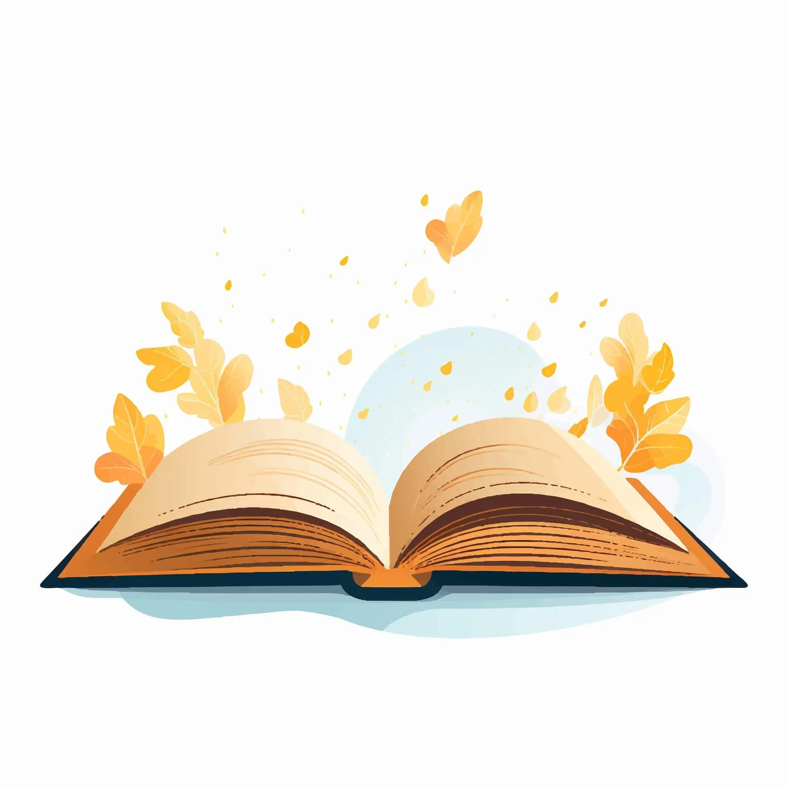 Back of Open Book with Abstract Hardcover — free download from Dotvec