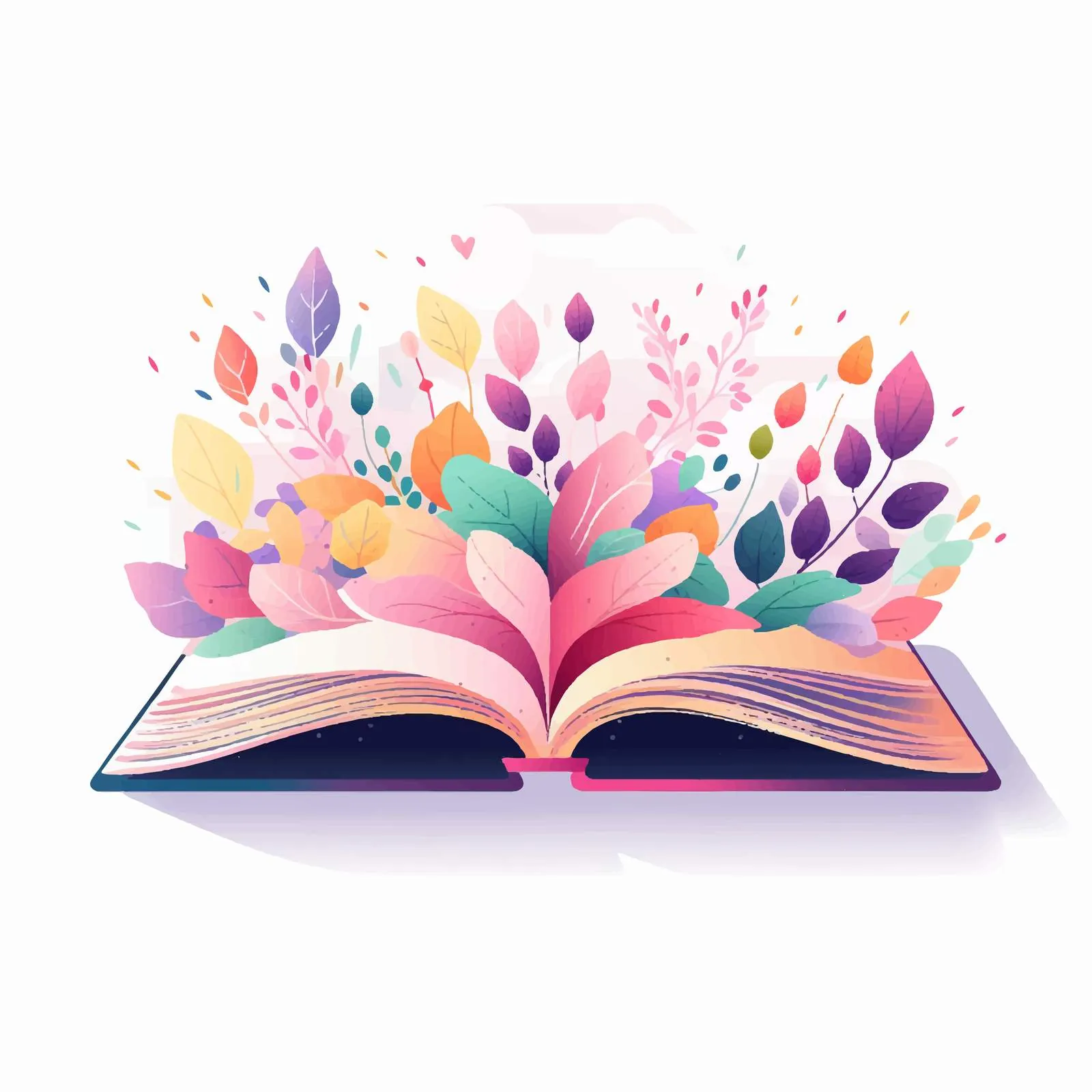 Abstract Hard Cover Book with Open Pages — free download from Dotvec