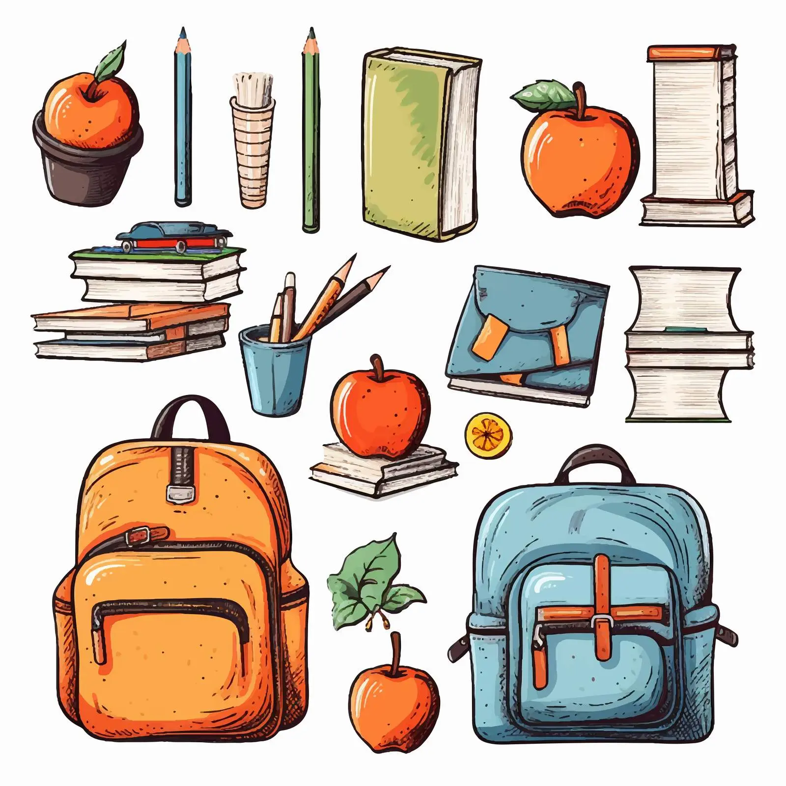 Back to School Cards and Poster Templates — free download from Dotvec