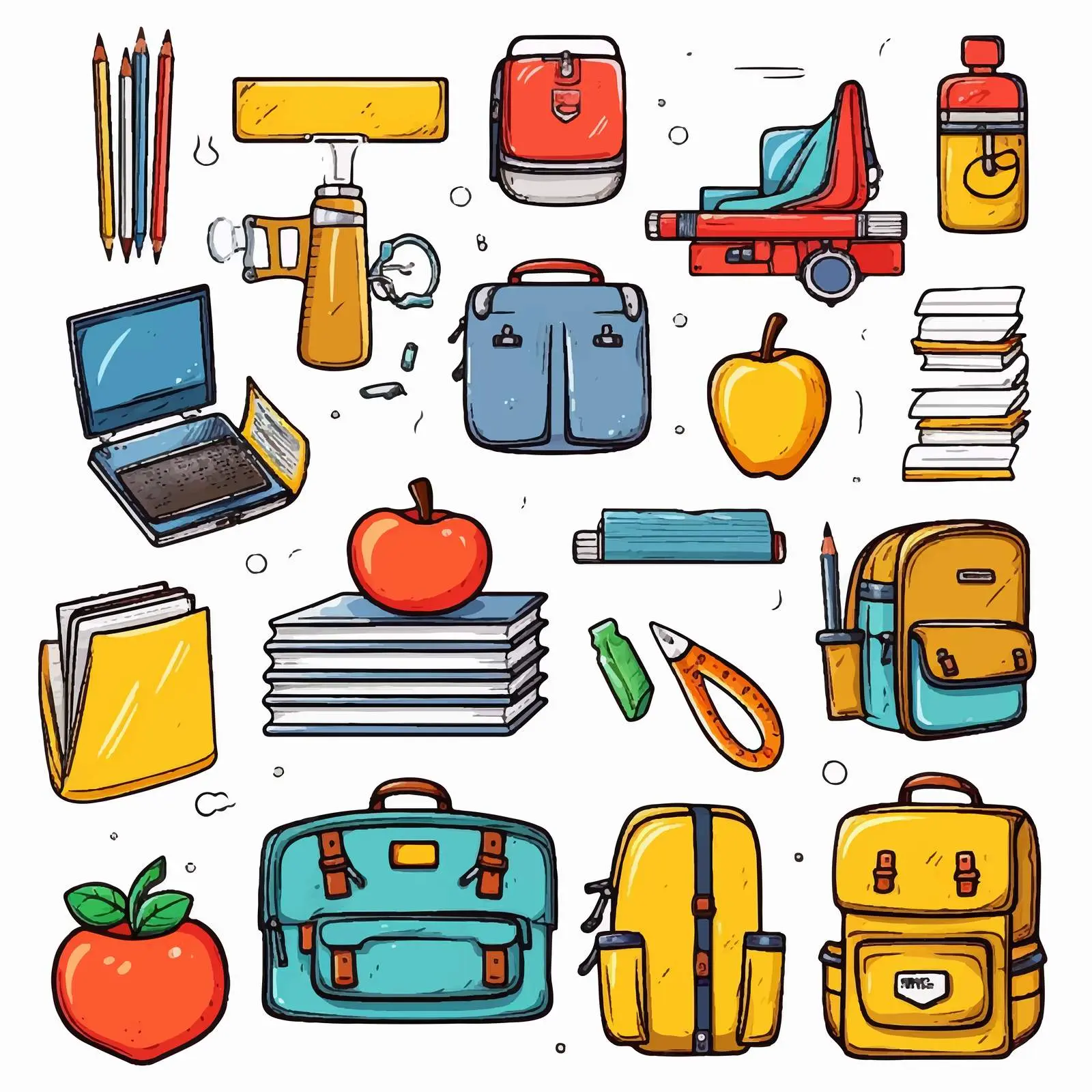 Back to School Flyer and Poster Templates – free camp image from Dotvec