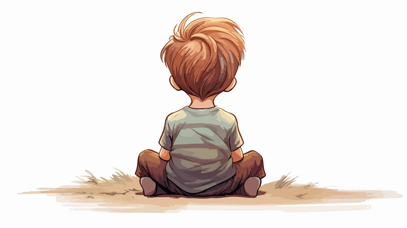 Child Reading Book Cartoon Illustration — free download from Dotvec