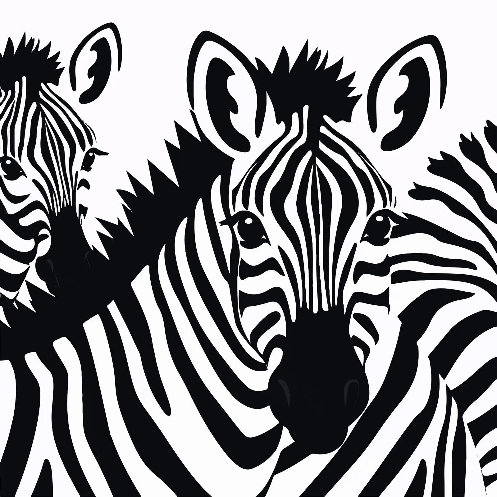 Zebra Pattern Cartoon Vector Illustration Background – free zebra image from Dotvec