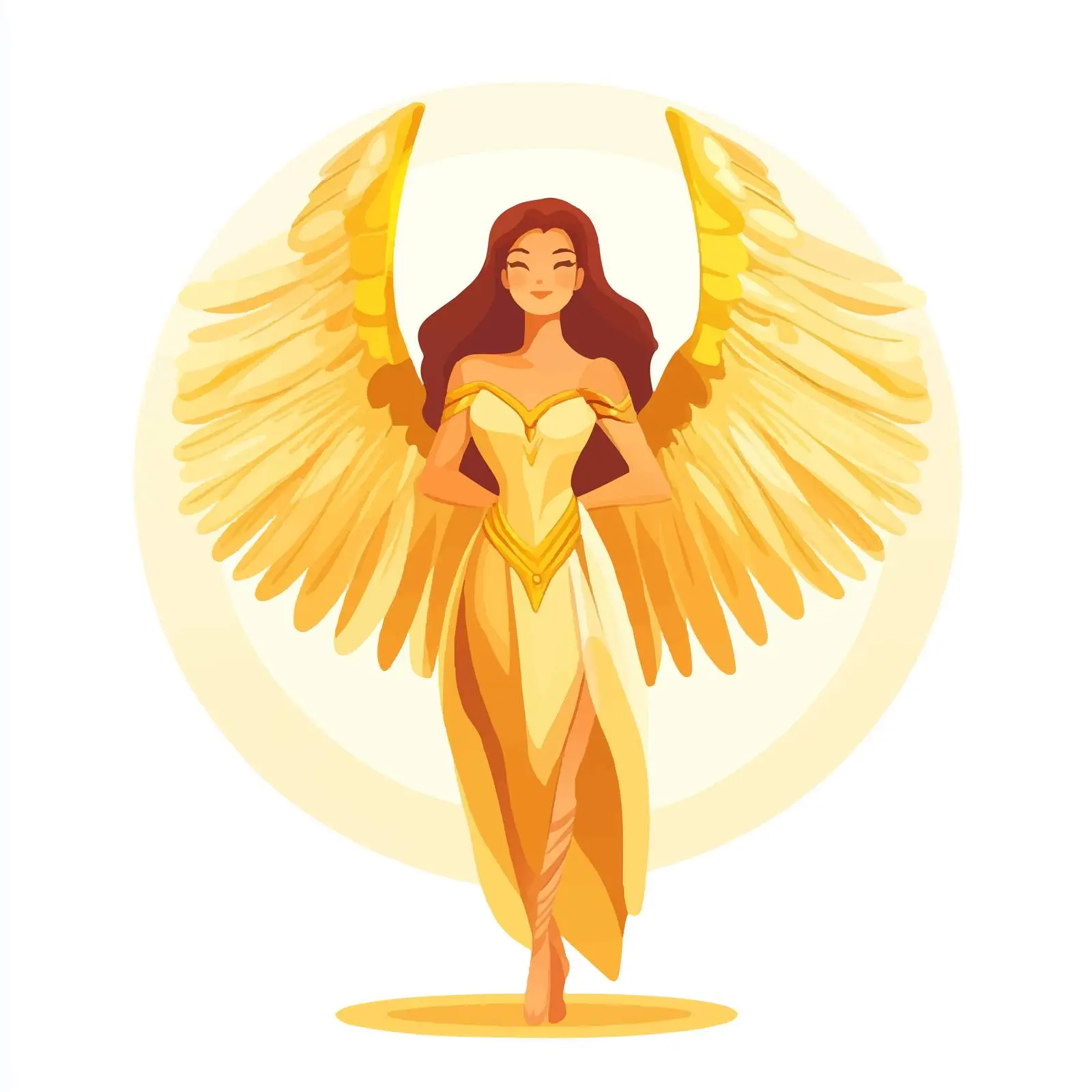 Centered Cartoon Vector Background Illustration — free download from Dotvec