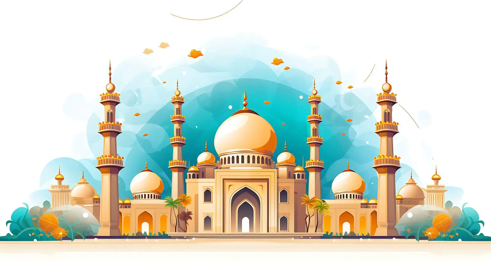 Eid Mubarak Festival Background Design — free download from Dotvec