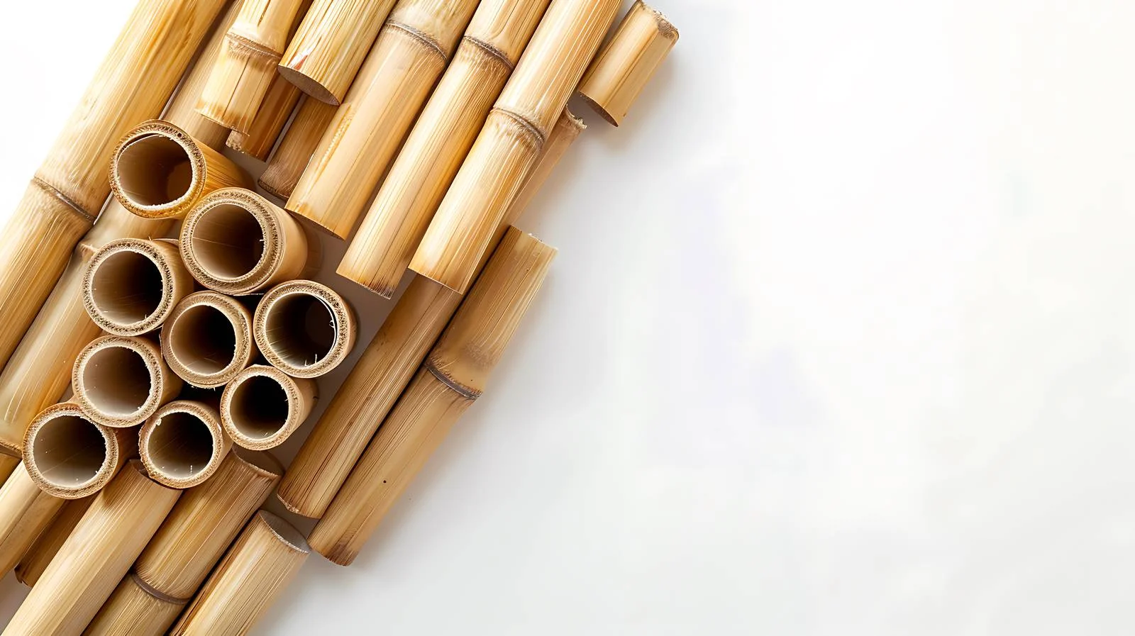 Stacked Bamboo Tubes Background — free download from Dotvec