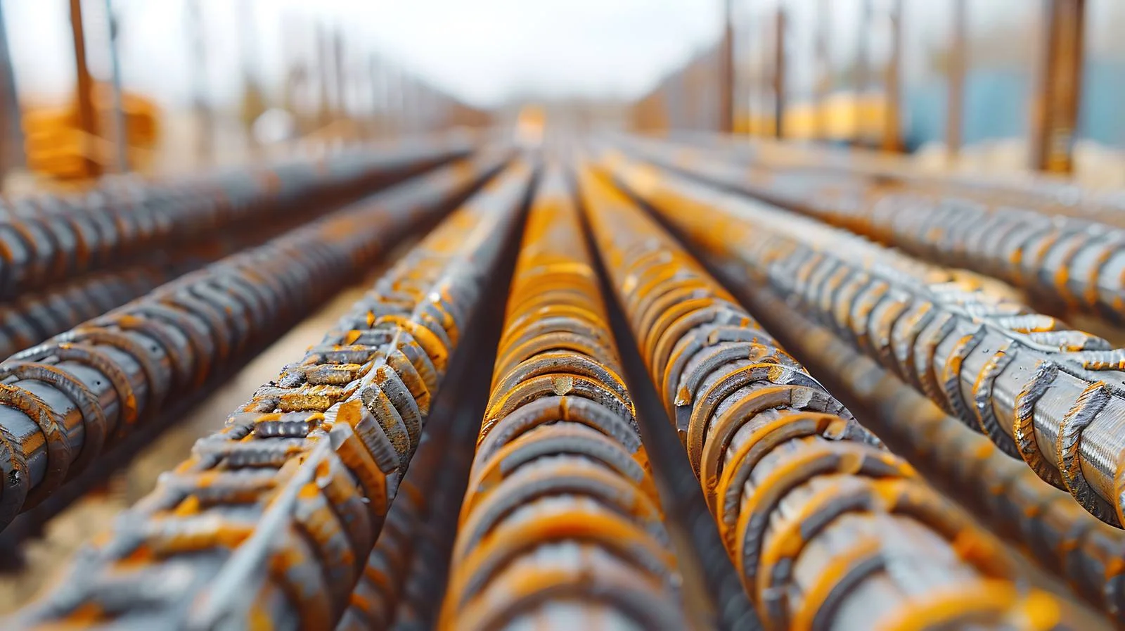 Industrial Construction Site Metal Bars Background — free download from Dotvec