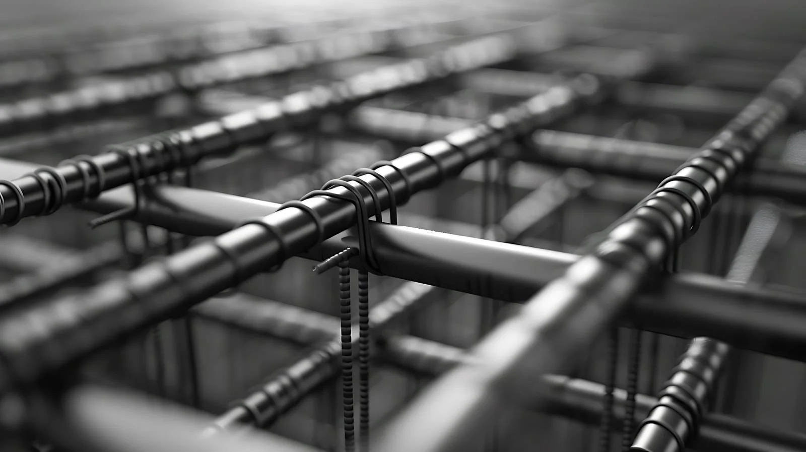 Industrial Warehouse Metal Bars Background — free download from Dotvec