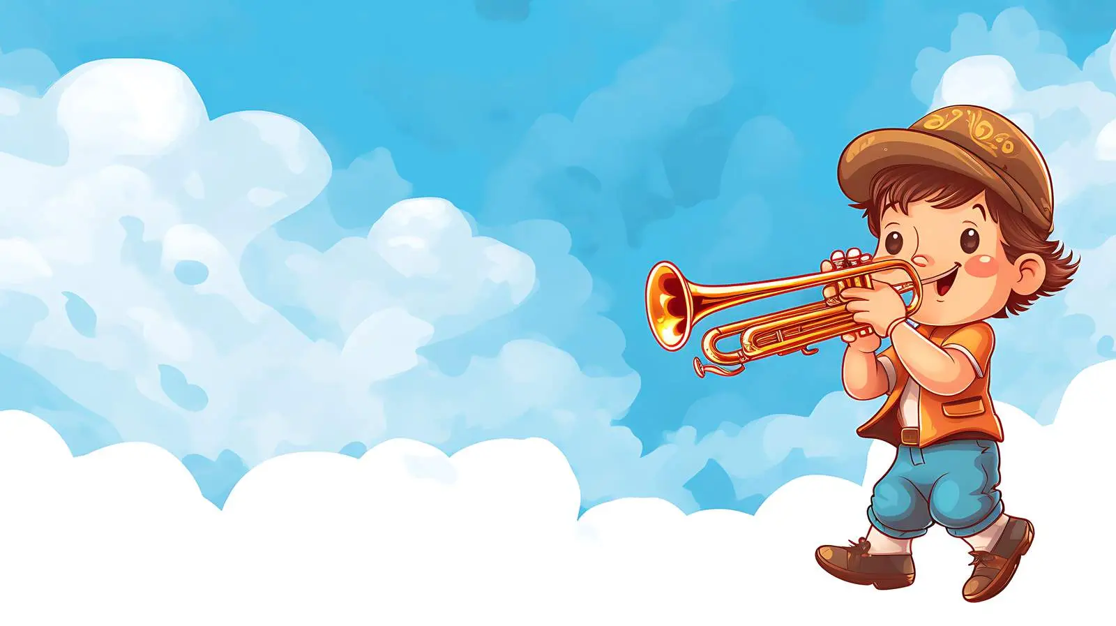 Joyful Boy Playing in Nature Background — free download from Dotvec