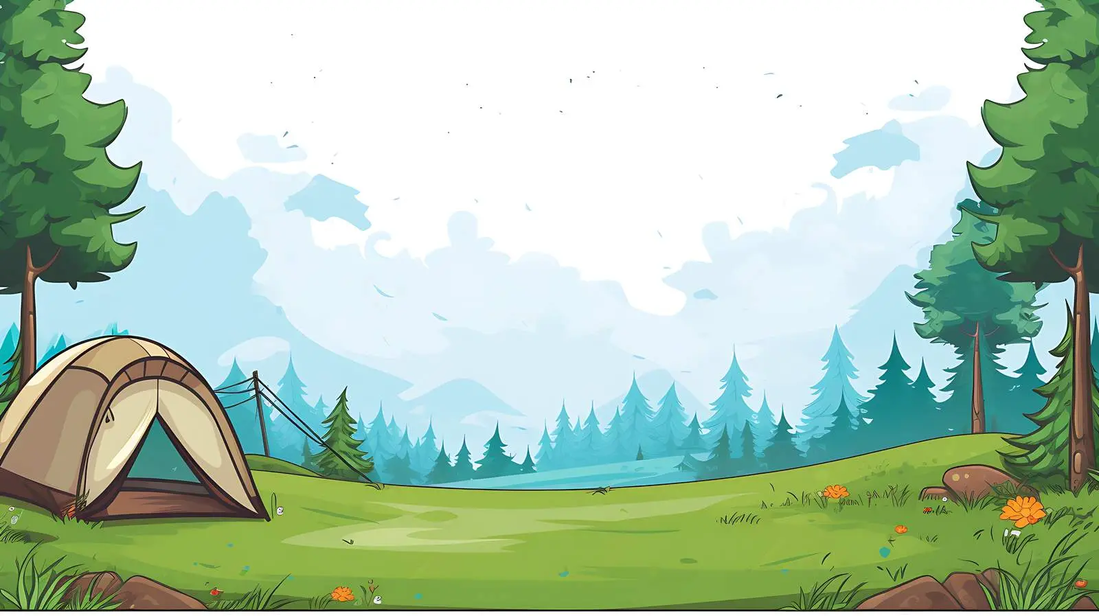 Camping Theme Background Template — free download from Dotvec