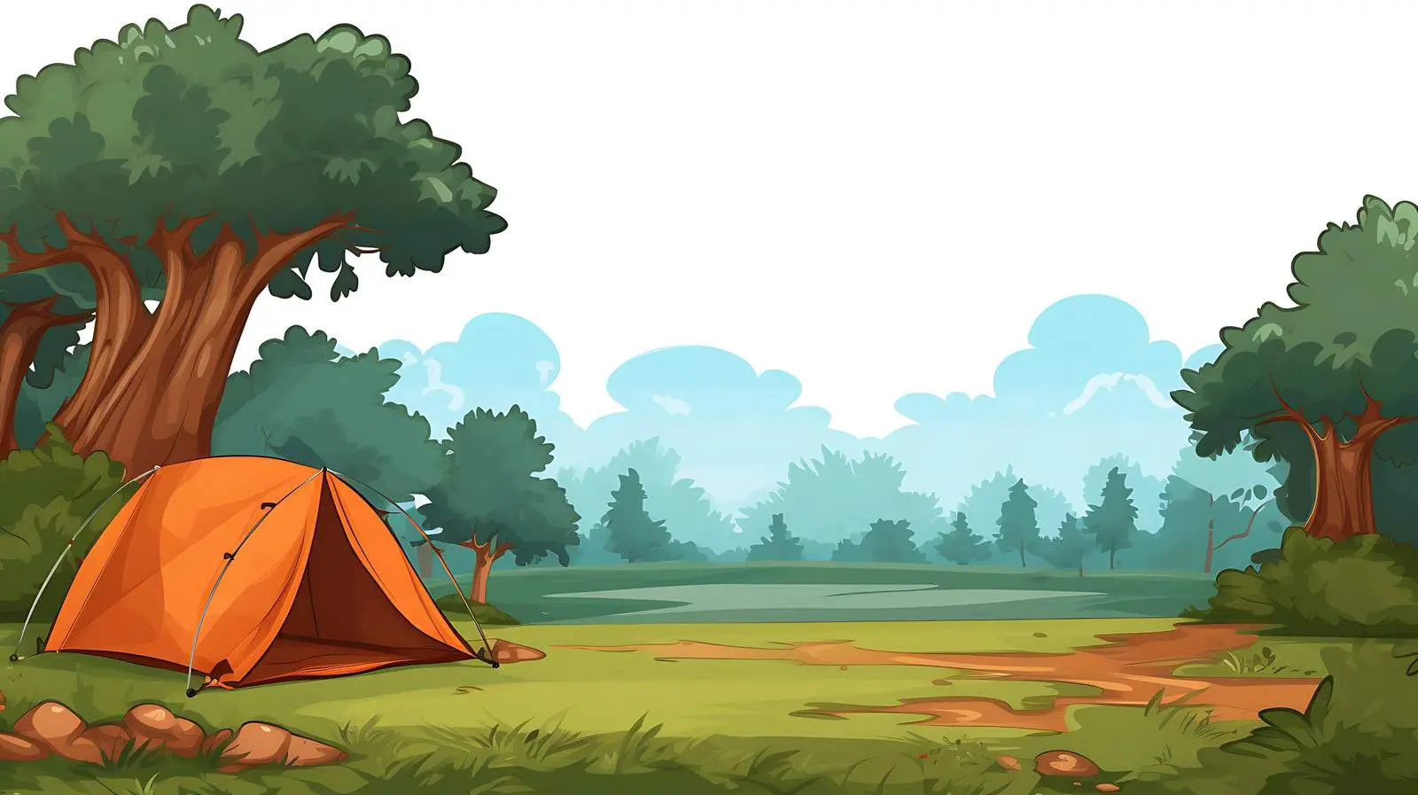 Camping Theme Background Template — free download from Dotvec