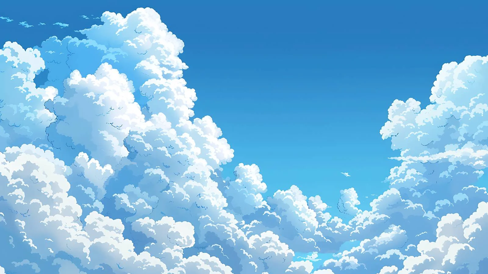 Blue Sky White Clouds Background — free download from Dotvec